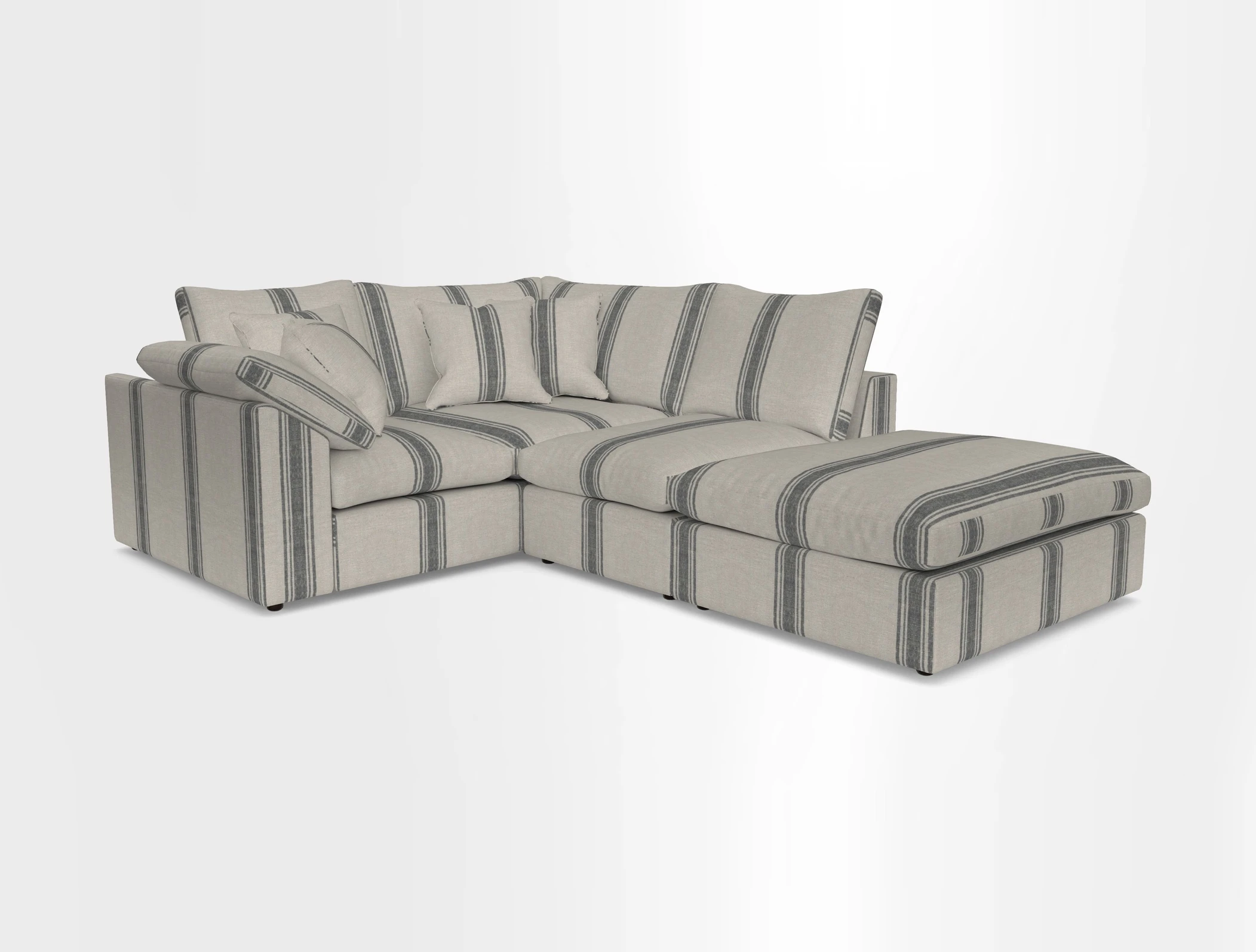 Big Softie Sloped Arm Small Corner Group LHF in Sahara Chalk