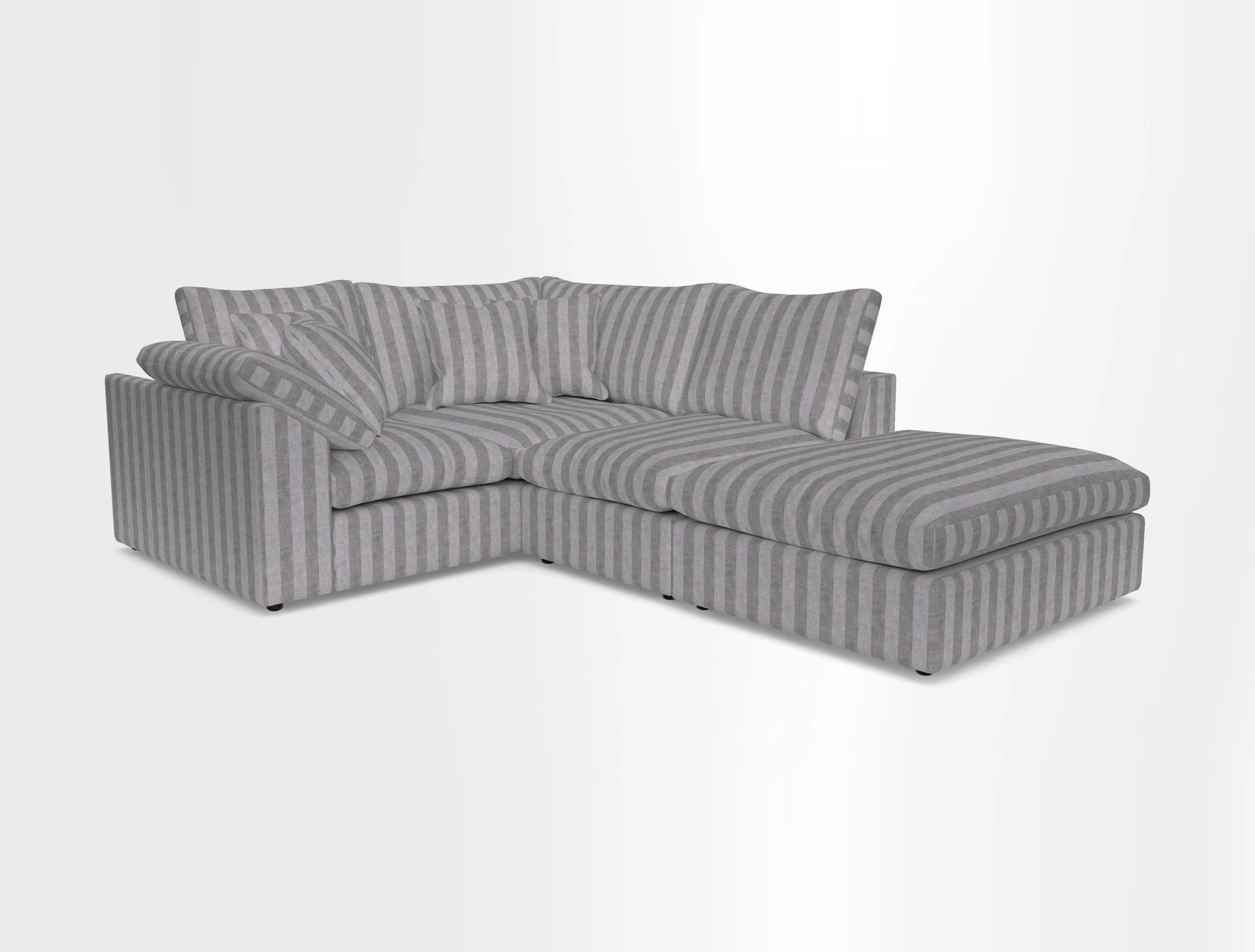 Big Softie Sloped Arm Small Corner Group LHF in Sahara Chalk
