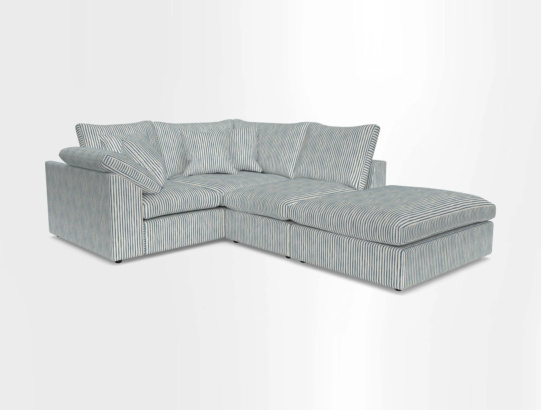 Big Softie Sloped Arm Small Corner Group LHF in Sahara Chalk