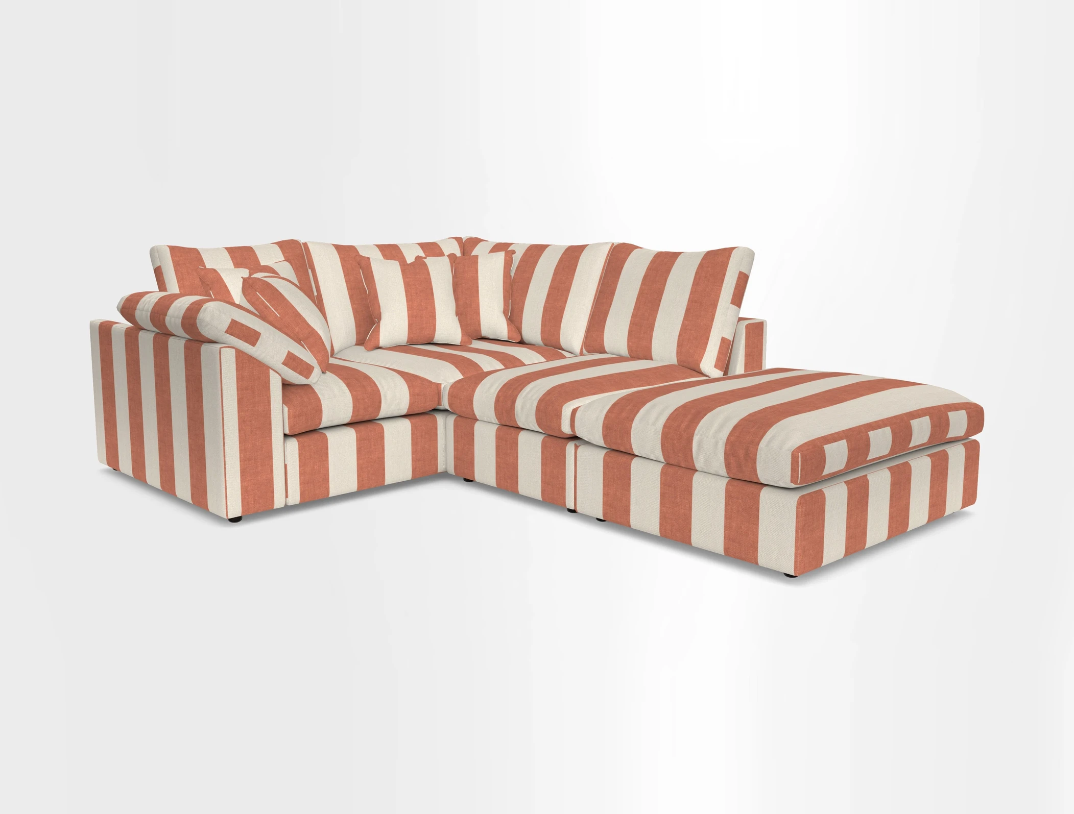 Big Softie Sloped Arm Small Corner Group LHF in Sahara Chalk