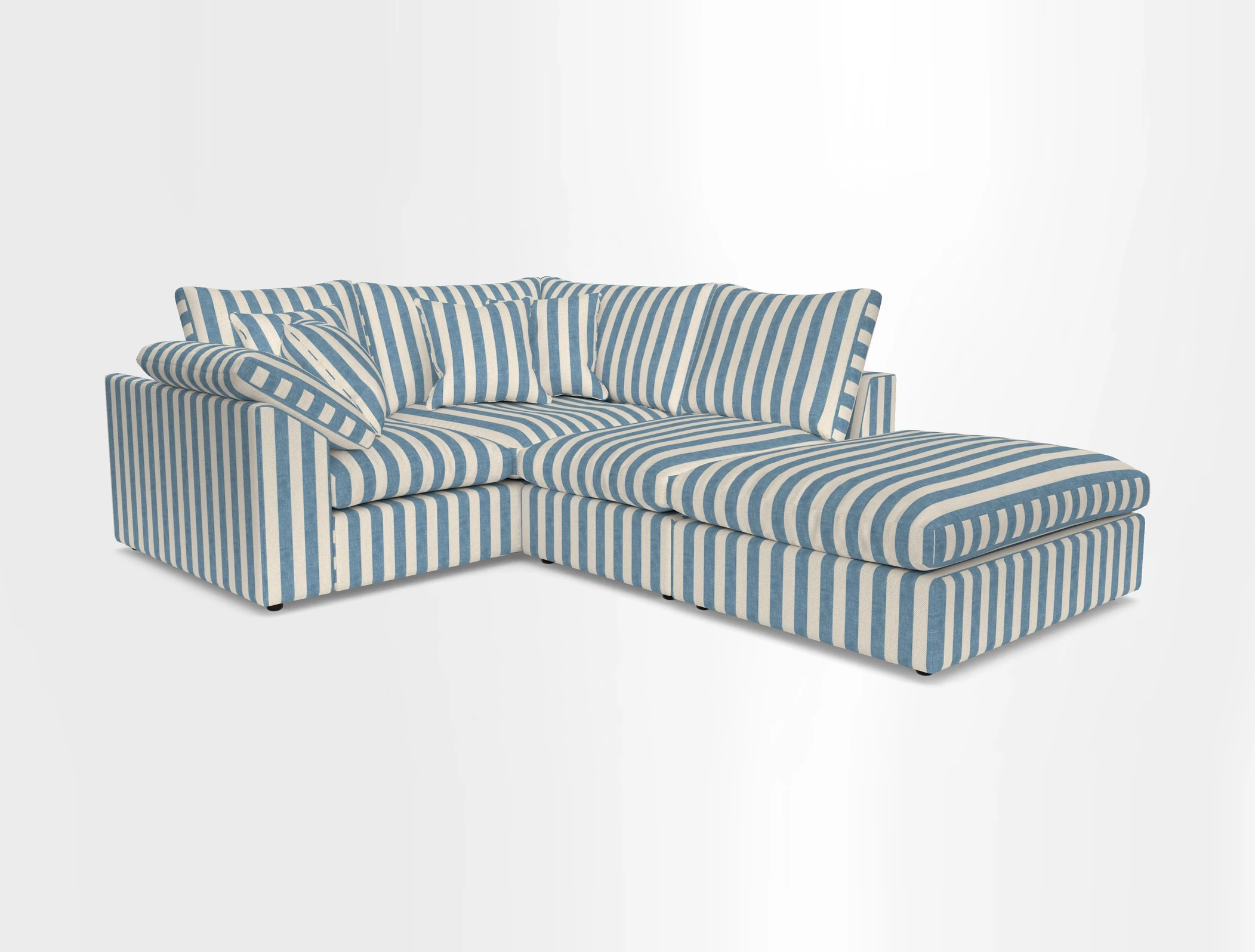 Big Softie Sloped Arm Small Corner Group LHF in Sahara Chalk