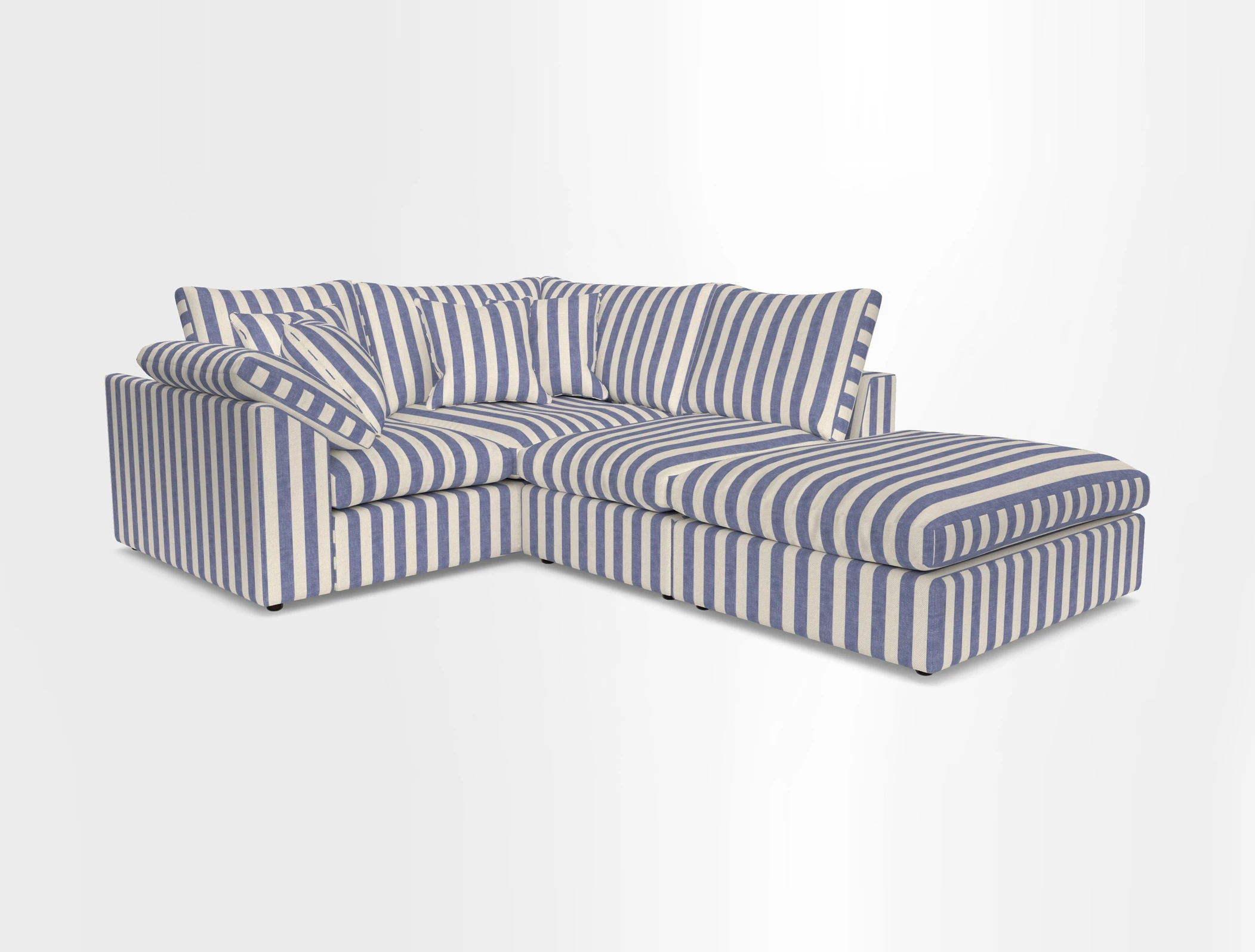 Big Softie Sloped Arm Small Corner Group LHF in Sahara Chalk