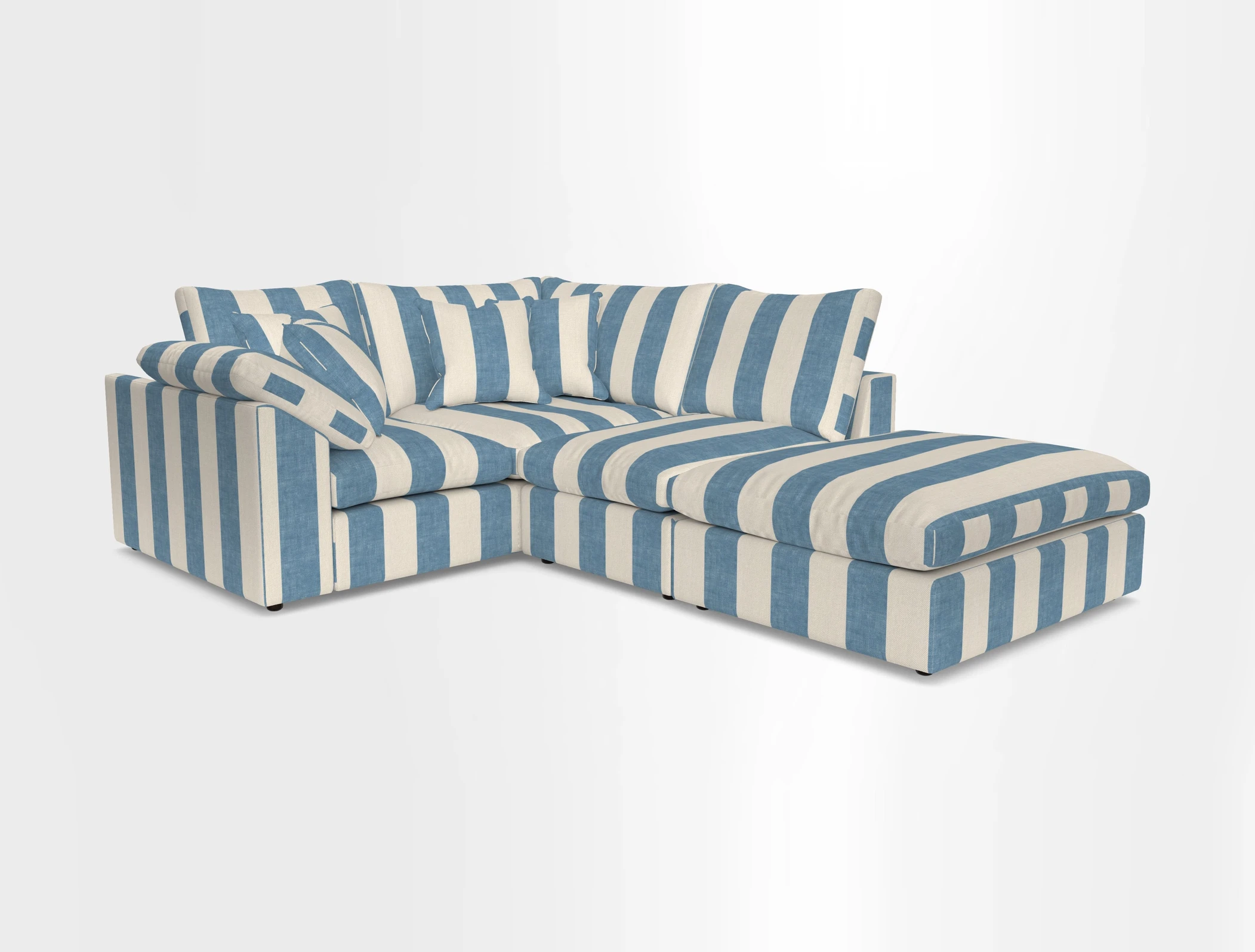 Big Softie Sloped Arm Small Corner Group LHF in Sahara Chalk