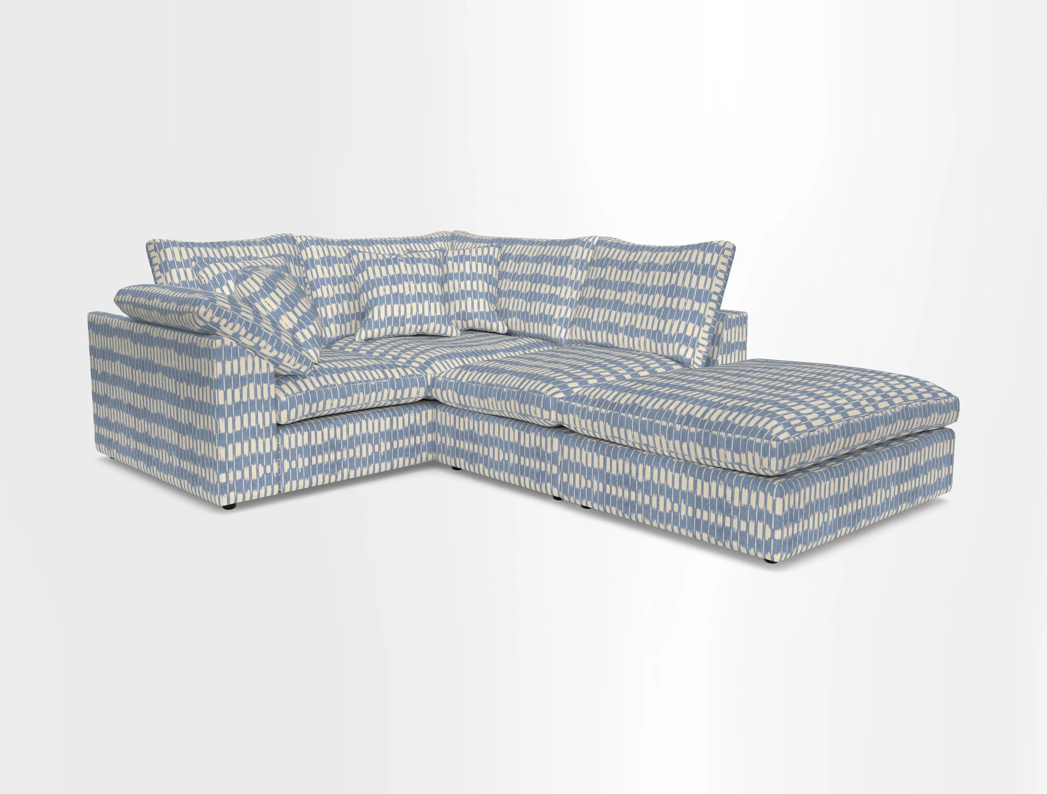 Big Softie Sloped Arm Small Corner Group LHF in Sahara Chalk
