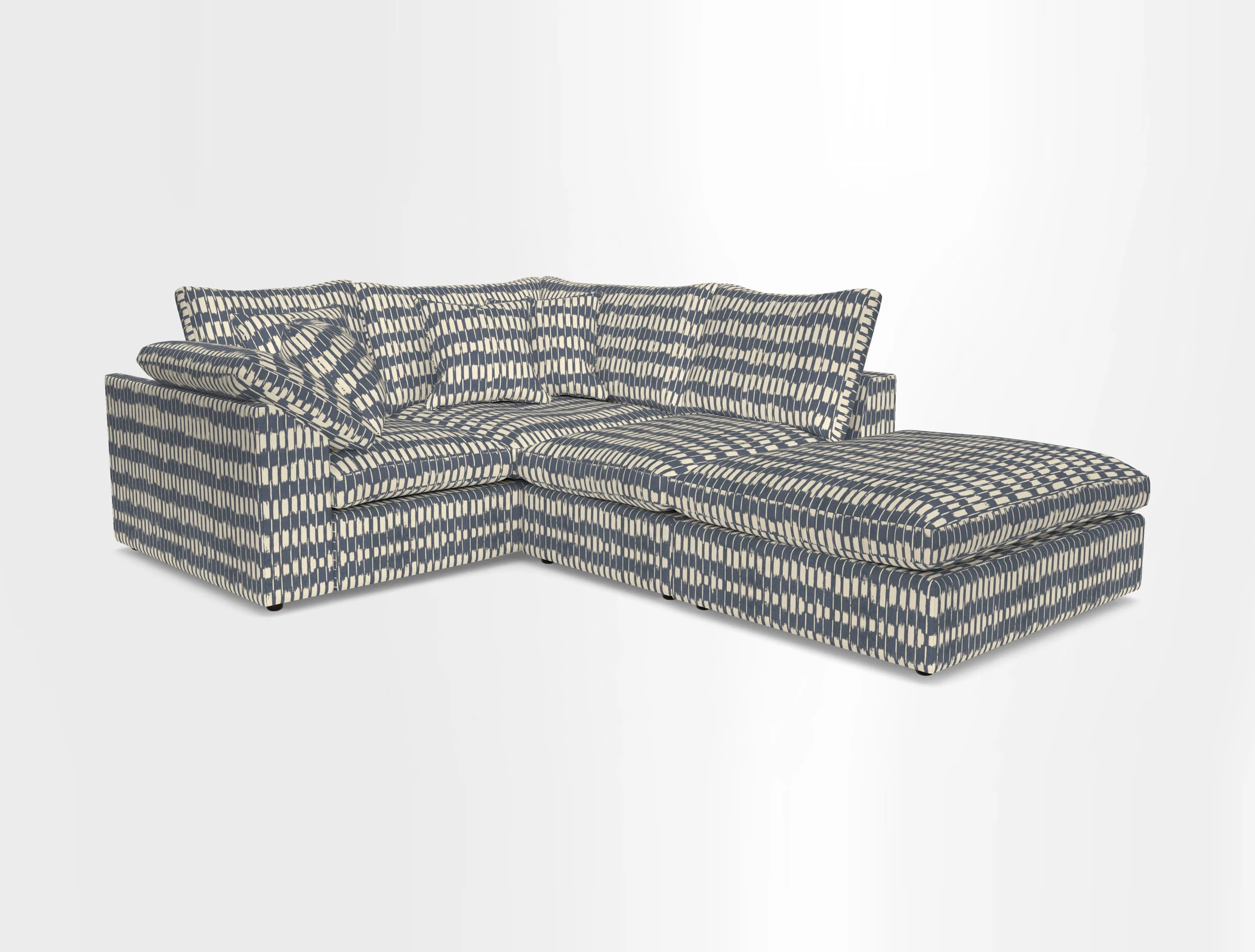 Big Softie Sloped Arm Small Corner Group LHF in Sahara Chalk