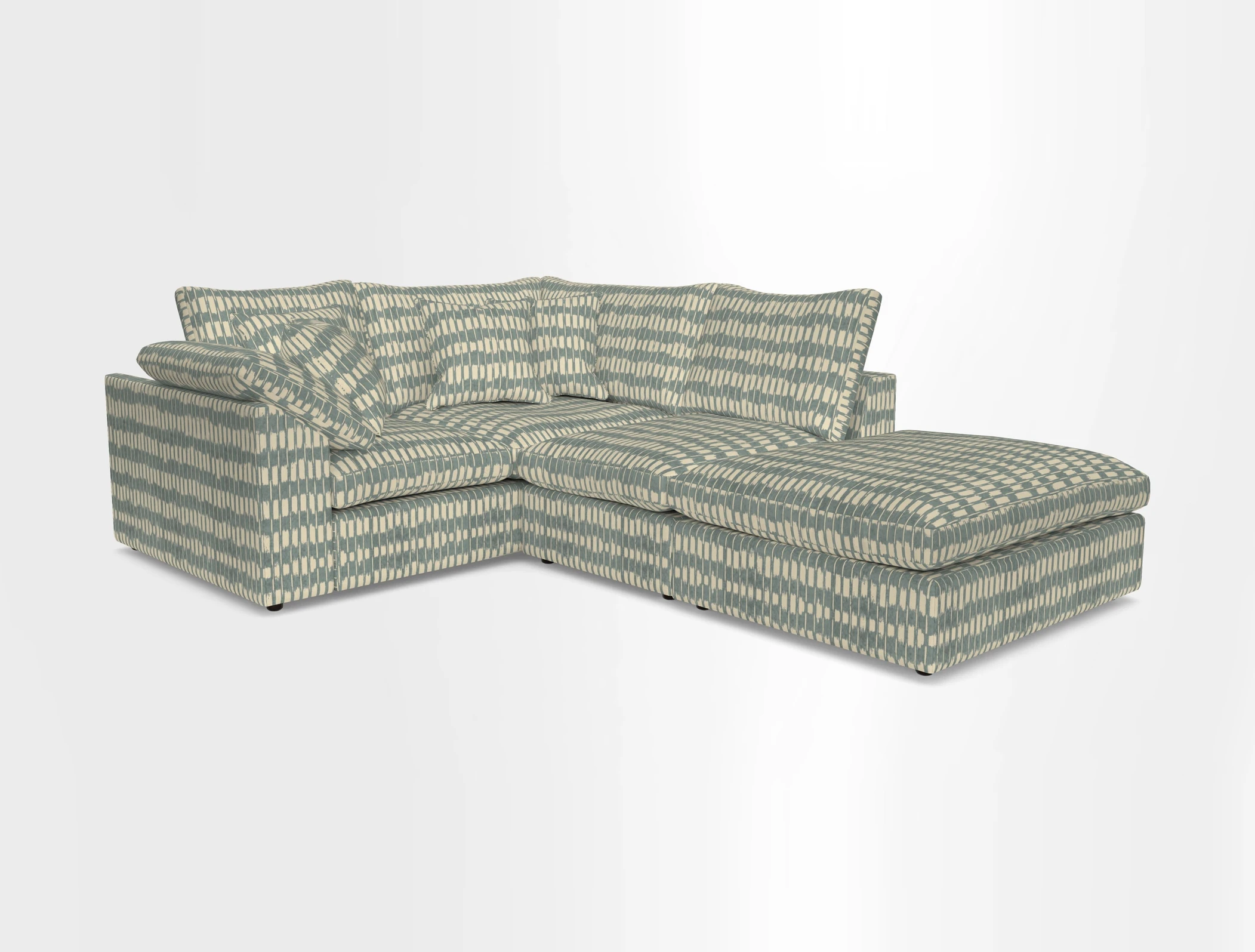 Big Softie Sloped Arm Small Corner Group LHF in Sahara Chalk