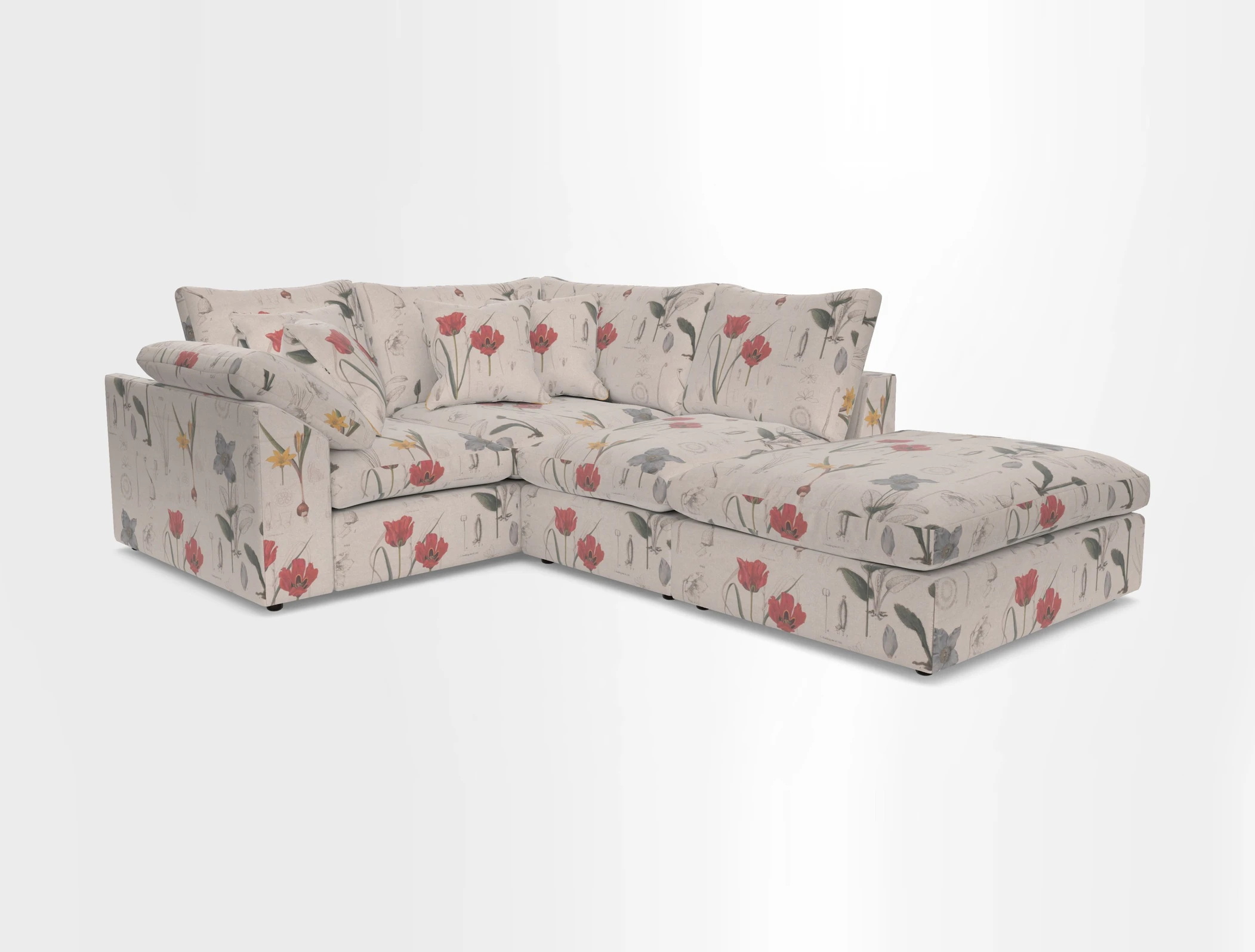 Big Softie Sloped Arm Small Corner Group LHF in Sahara Chalk