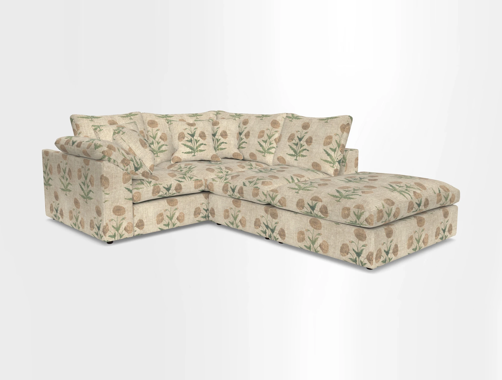 Big Softie Sloped Arm Small Corner Group LHF in Sahara Chalk