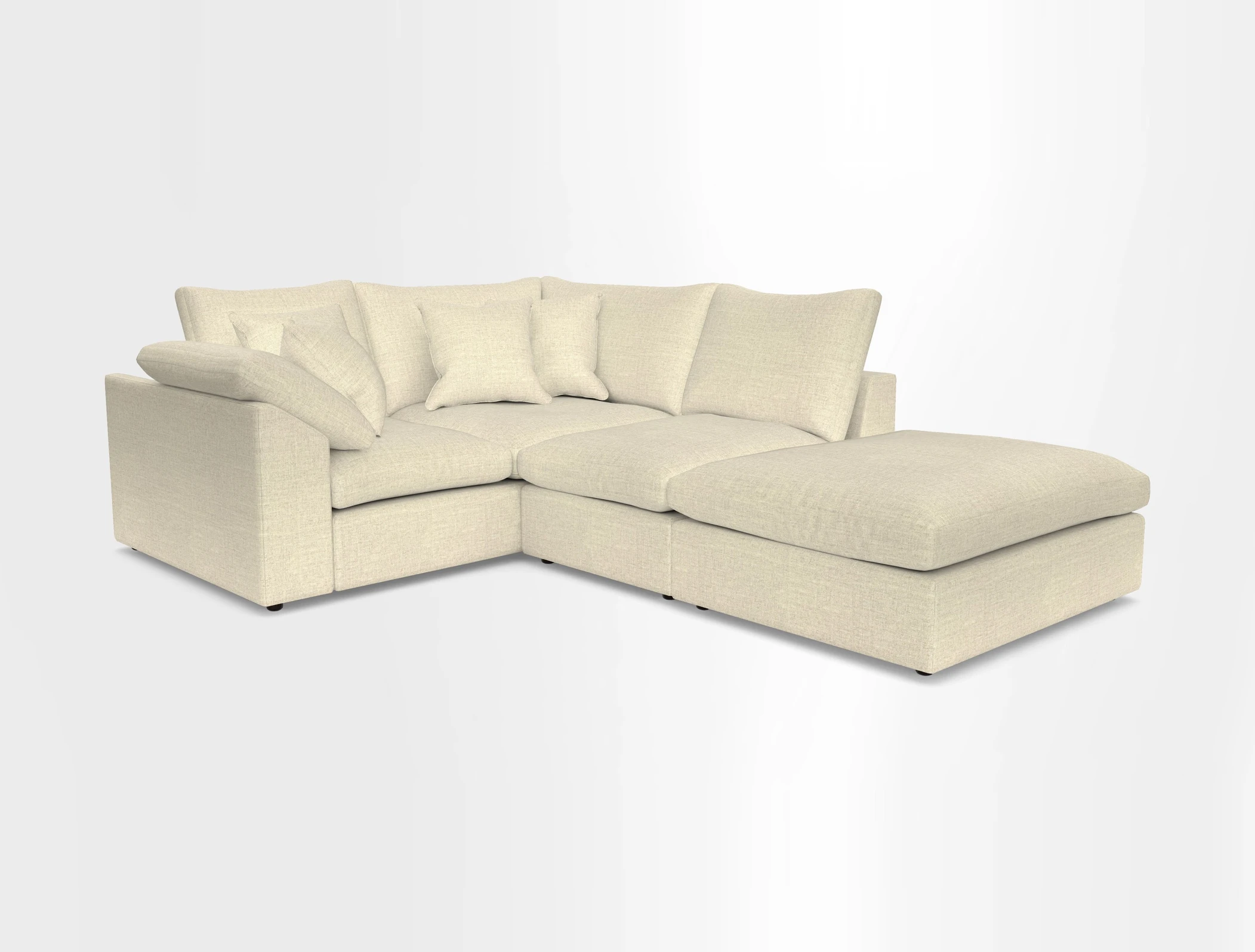 Big Softie Sloped Arm Small Corner Group LHF in Sahara Chalk