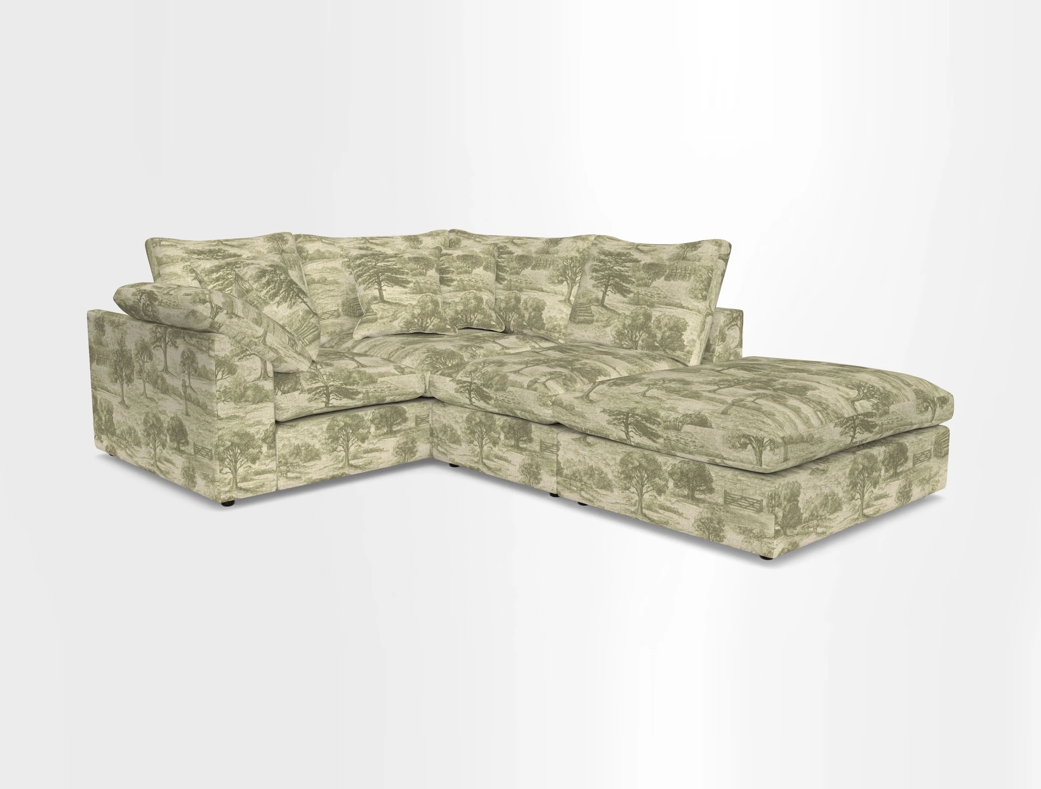 Big Softie Sloped Arm Small Corner Group LHF in Sahara Chalk