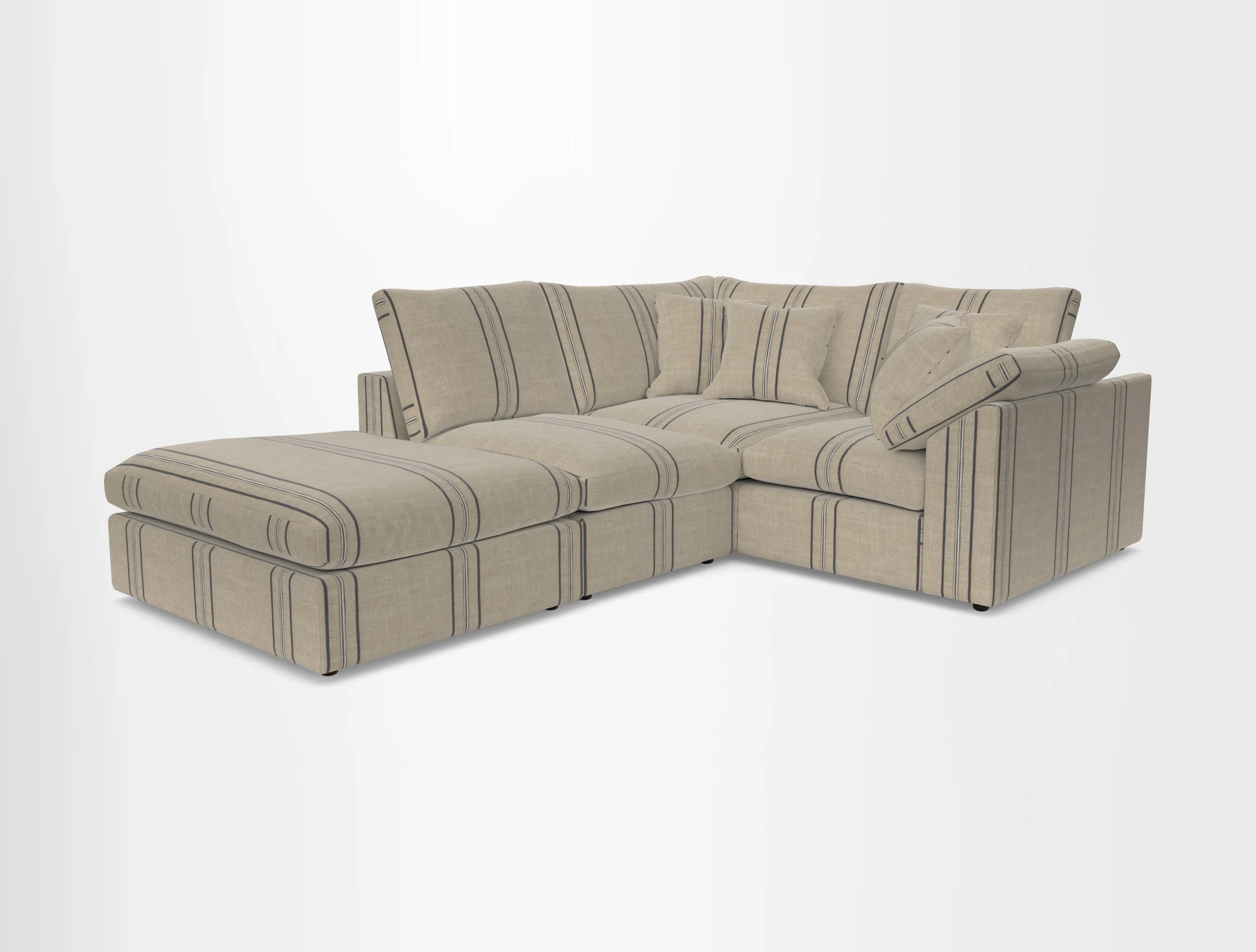 Big Softie Sloped Arm Small Corner Group RHF in Sahara Chalk