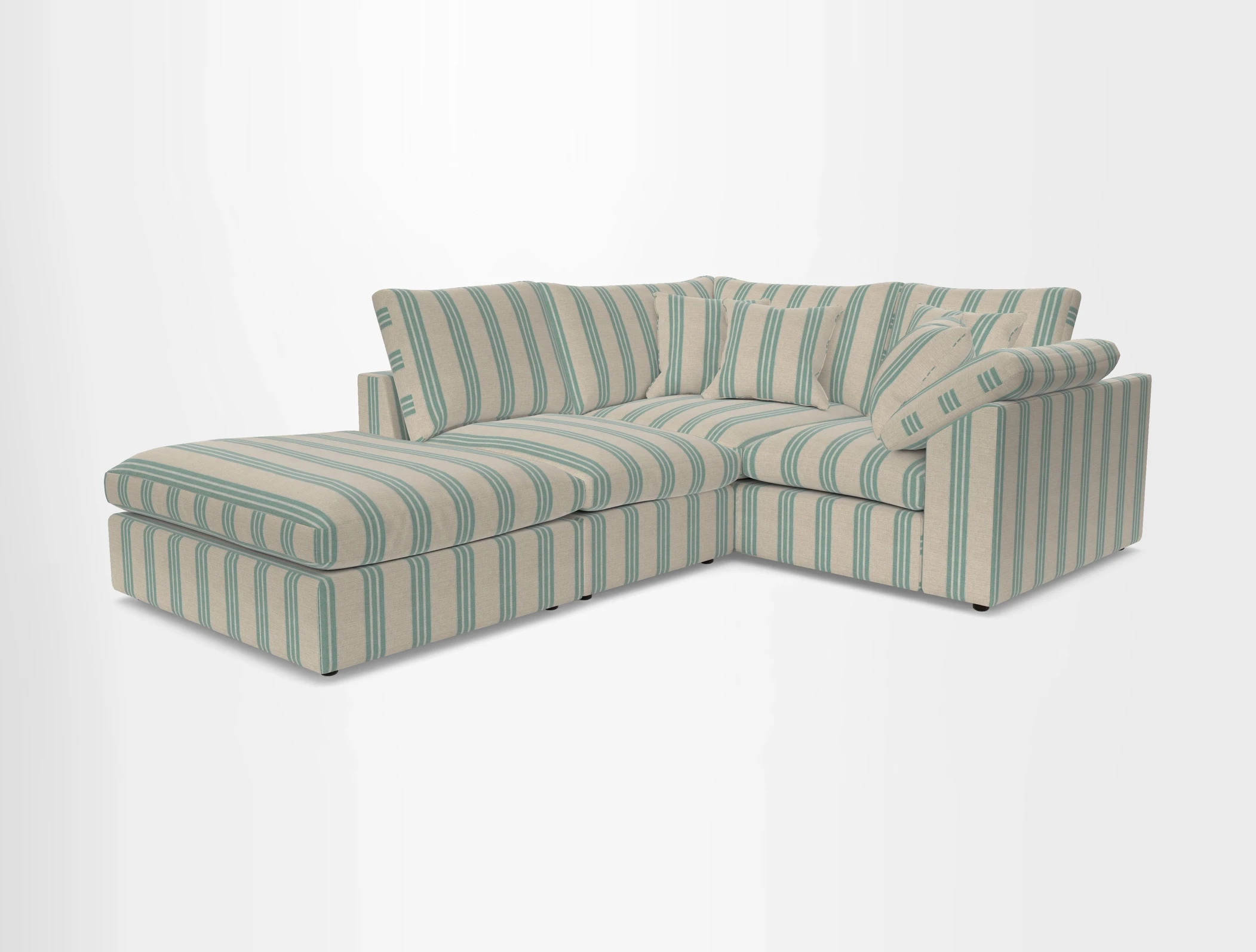 Big Softie Sloped Arm Small Corner Group RHF in Sahara Chalk