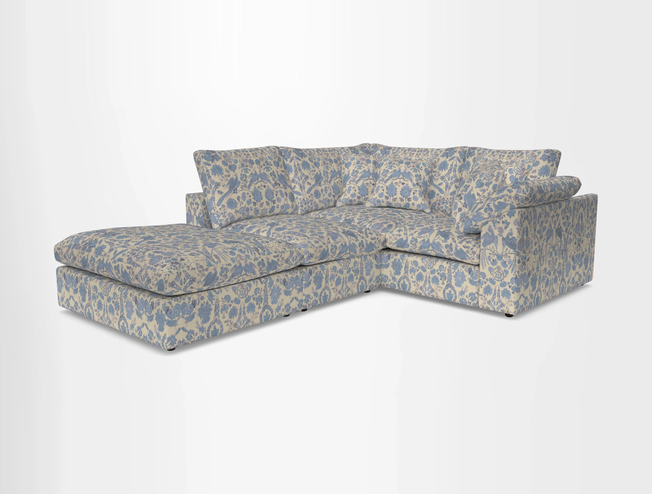 Big Softie Sloped Arm Small Corner Group RHF in Sahara Chalk