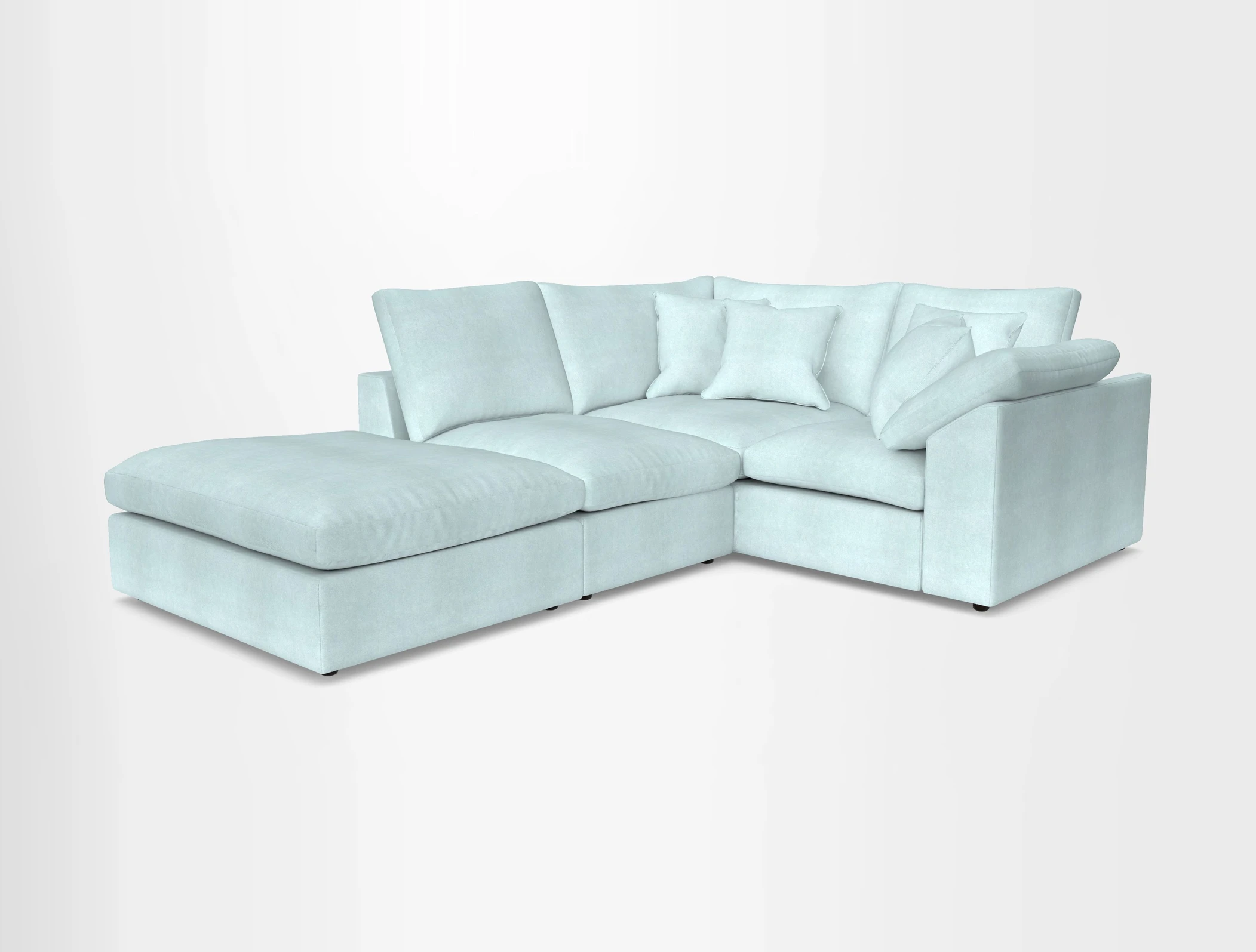 Big Softie Sloped Arm Small Corner Group RHF in Sahara Chalk