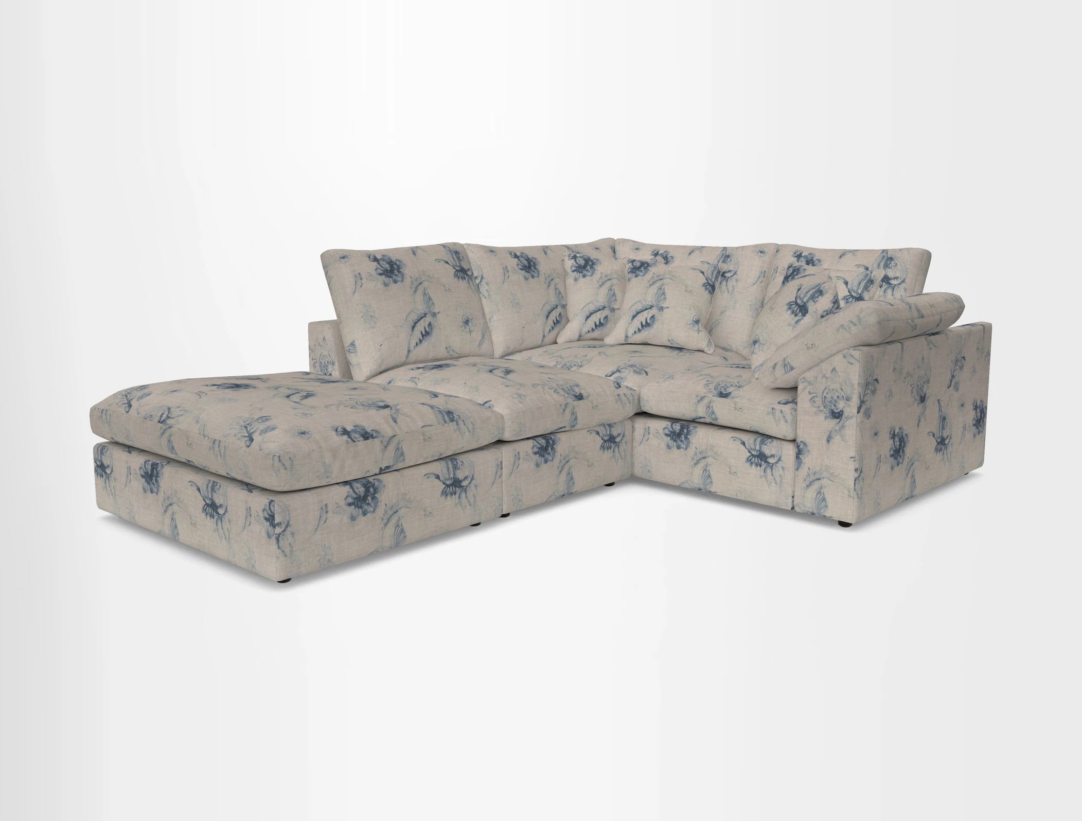 Big Softie Sloped Arm Small Corner Group RHF in Sahara Chalk