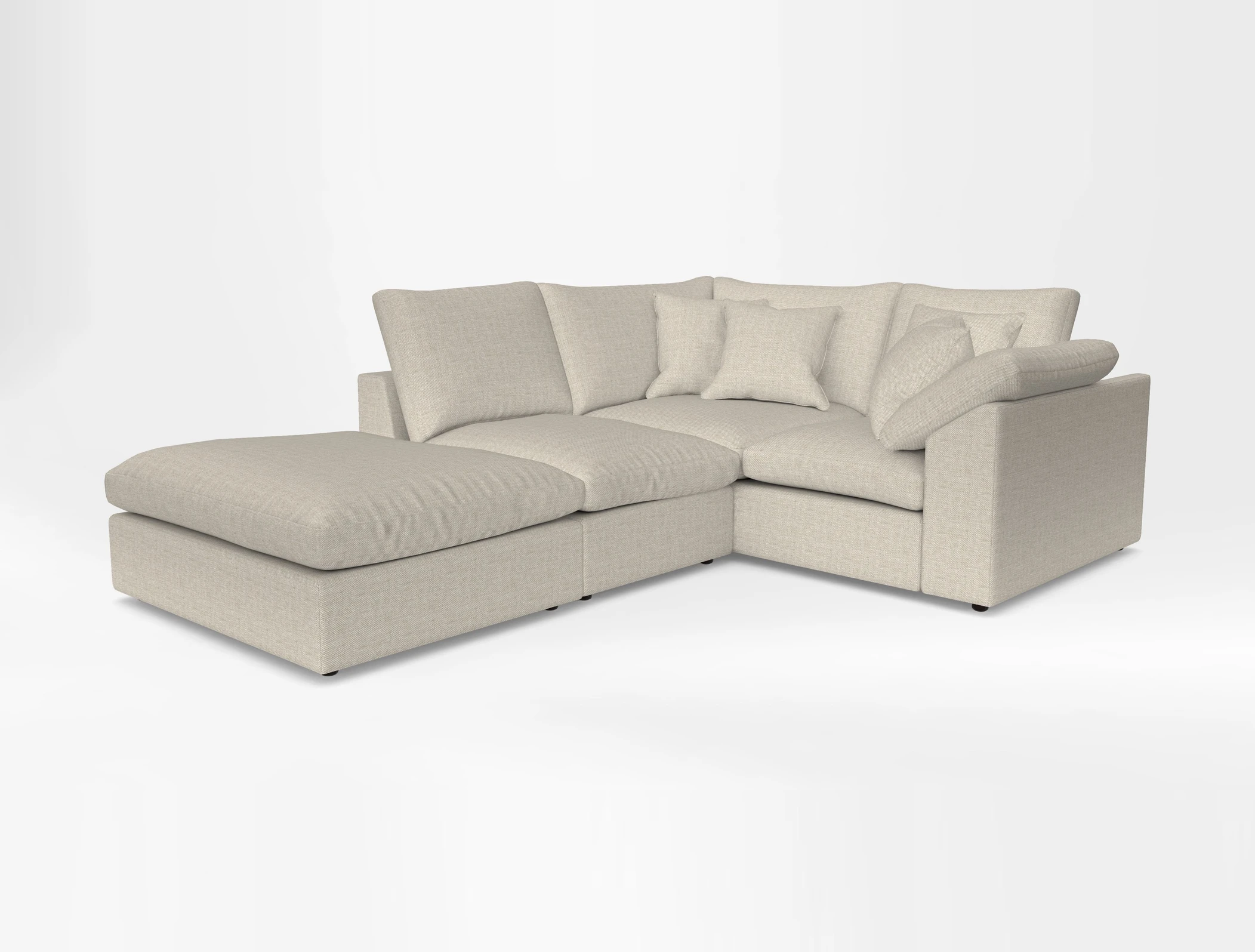 Big Softie Sloped Arm Small Corner Group RHF in Sahara Chalk