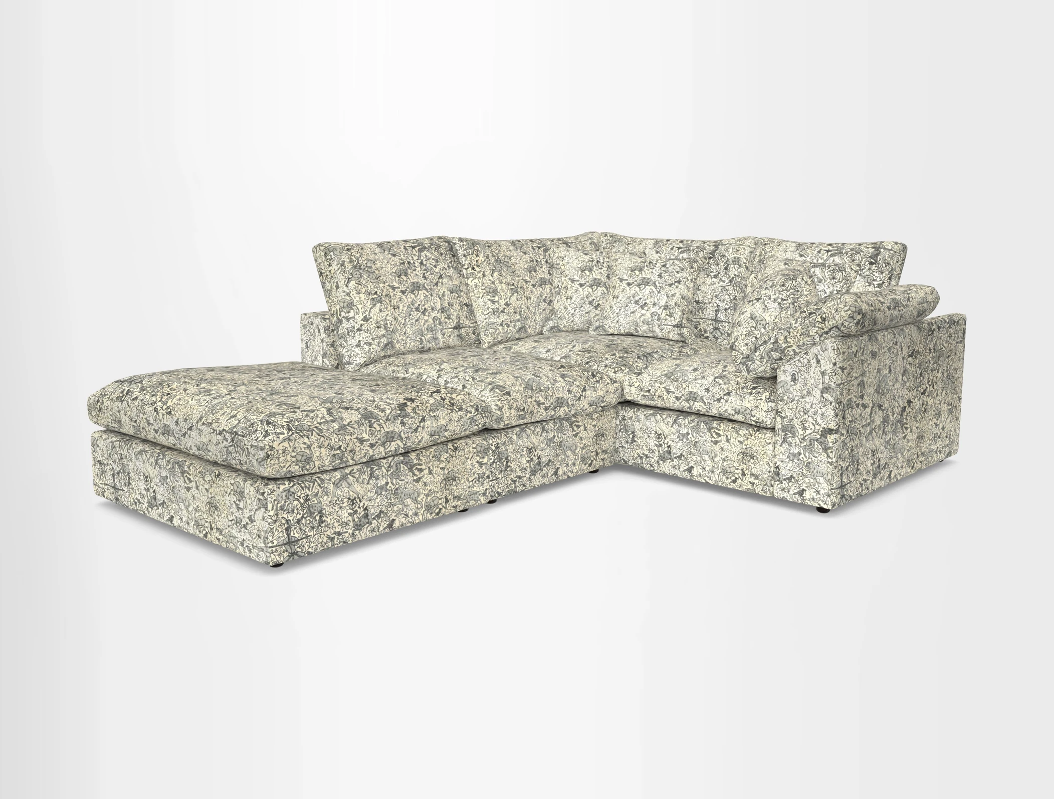 Big Softie Sloped Arm Small Corner Group RHF in Sahara Chalk