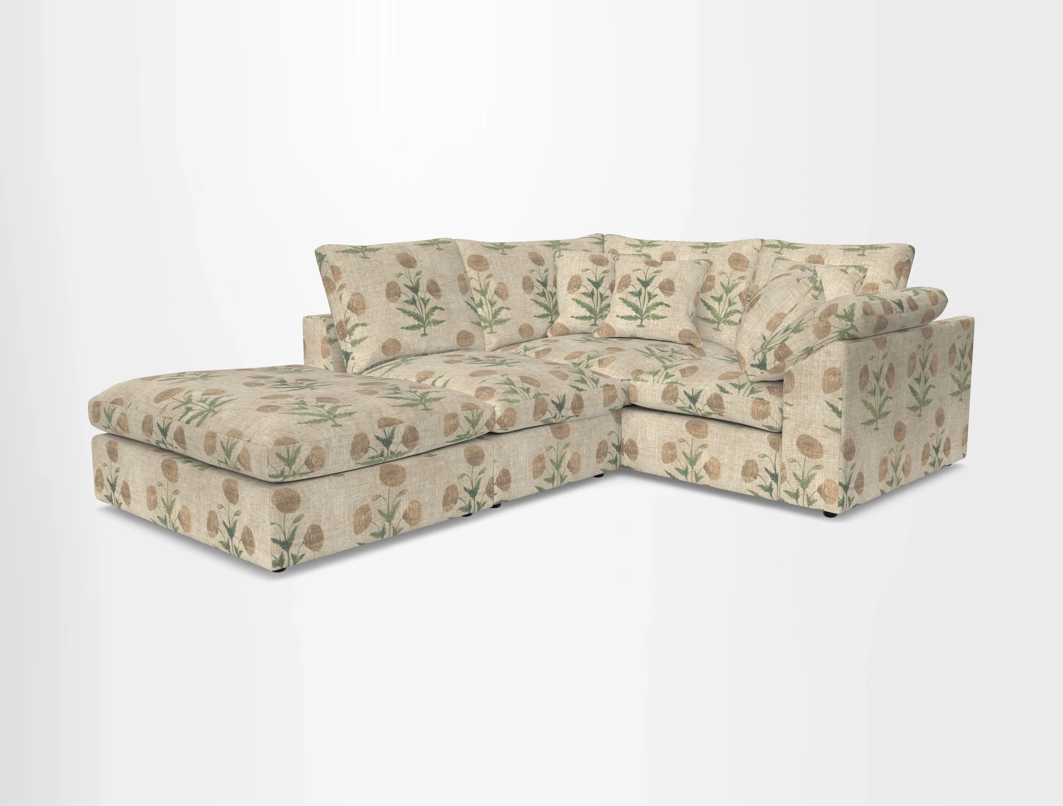 Big Softie Sloped Arm Small Corner Group RHF in Sahara Chalk