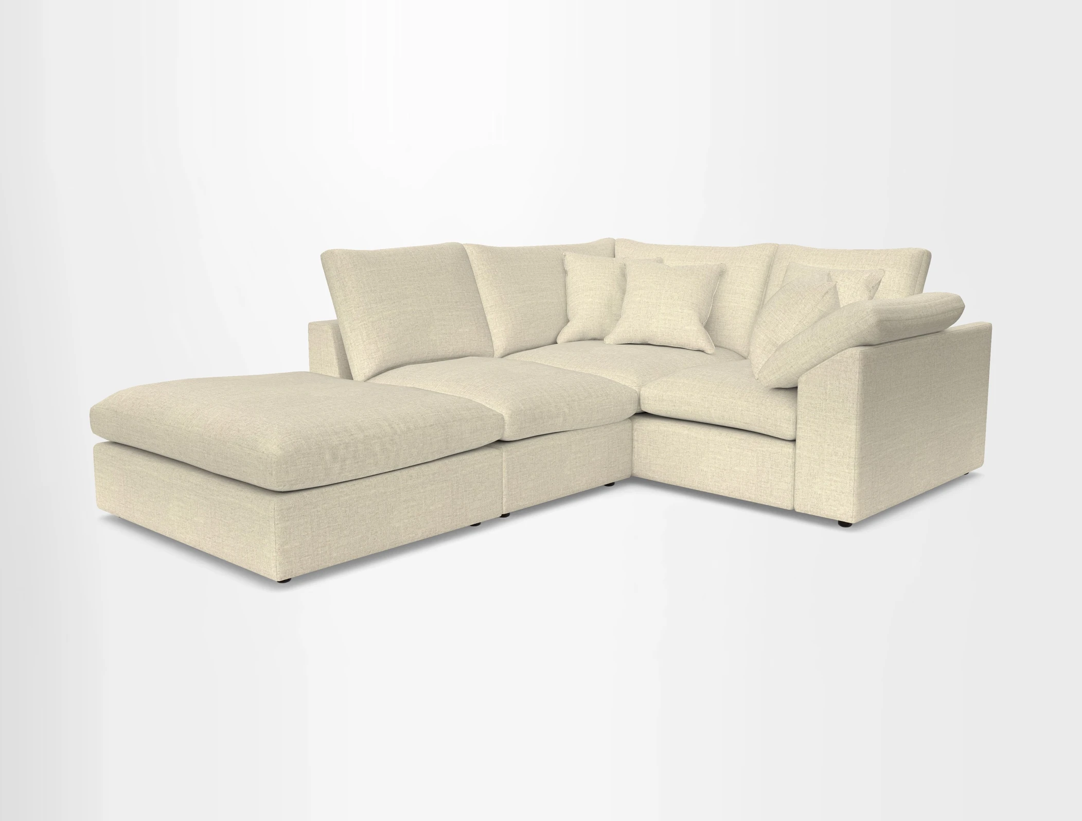 Big Softie Sloped Arm Small Corner Group RHF in Sahara Chalk