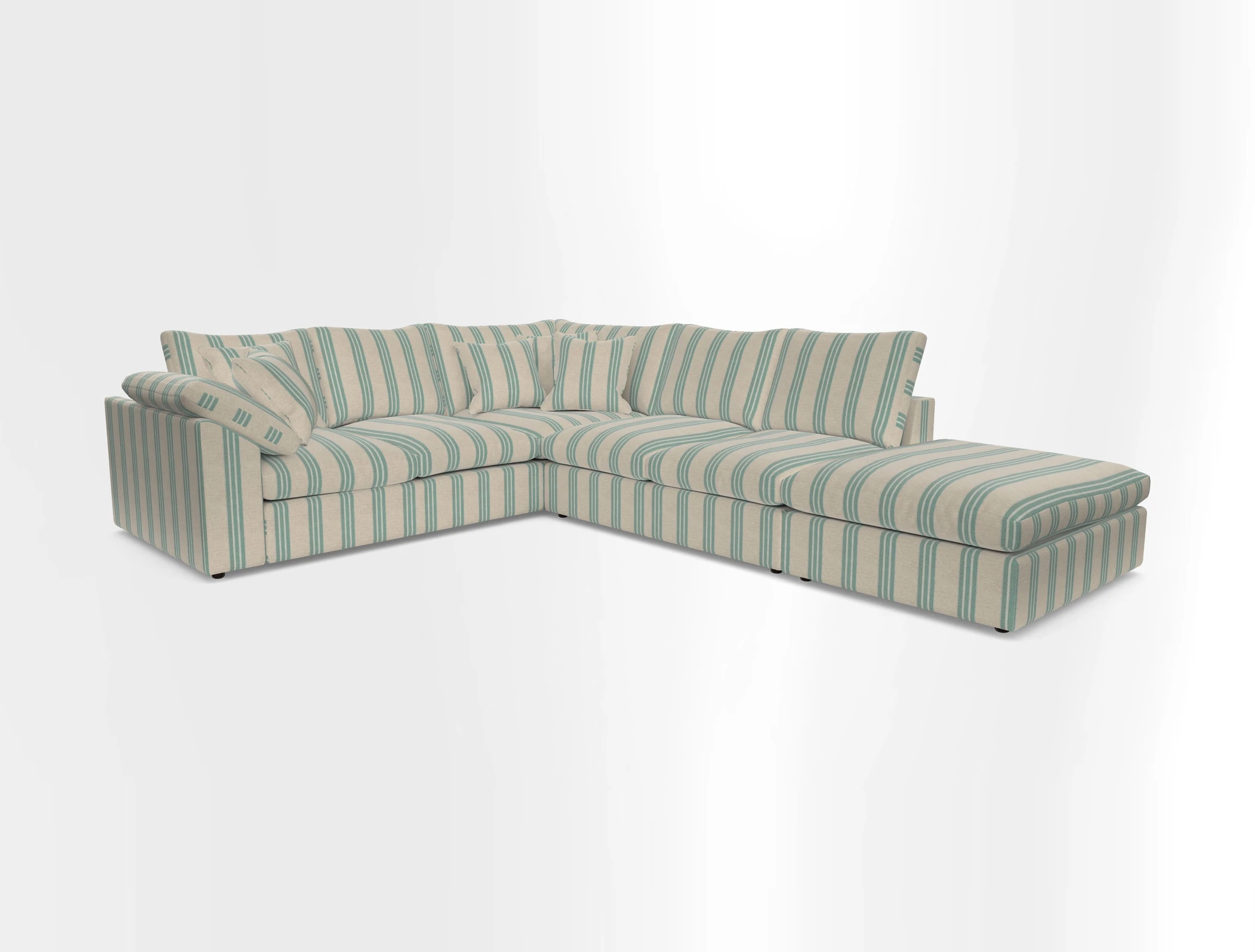 Big Softie Sloped Arm Large Corner Group LHF in Sahara Chalk