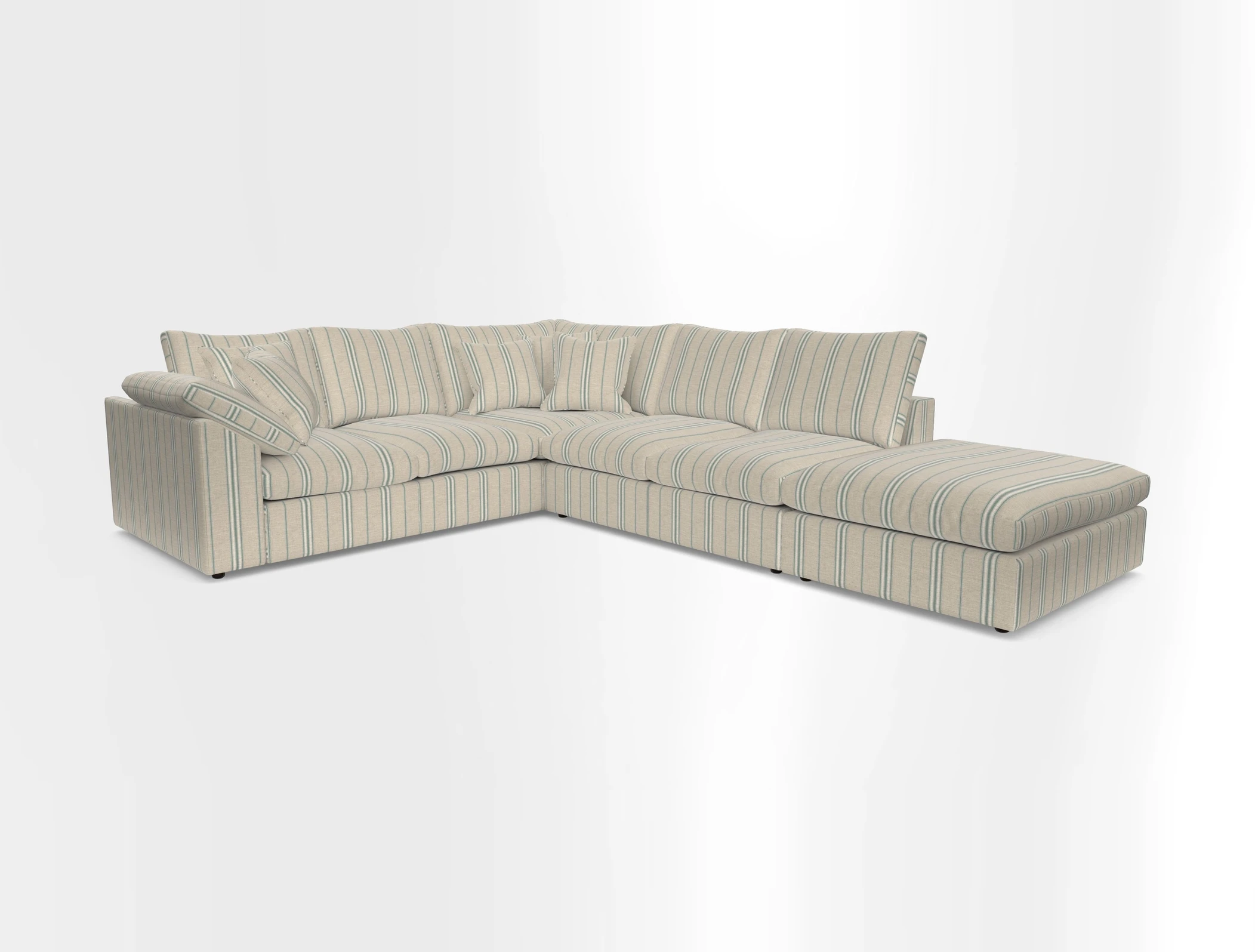 Big Softie Sloped Arm Large Corner Group LHF in Sahara Chalk