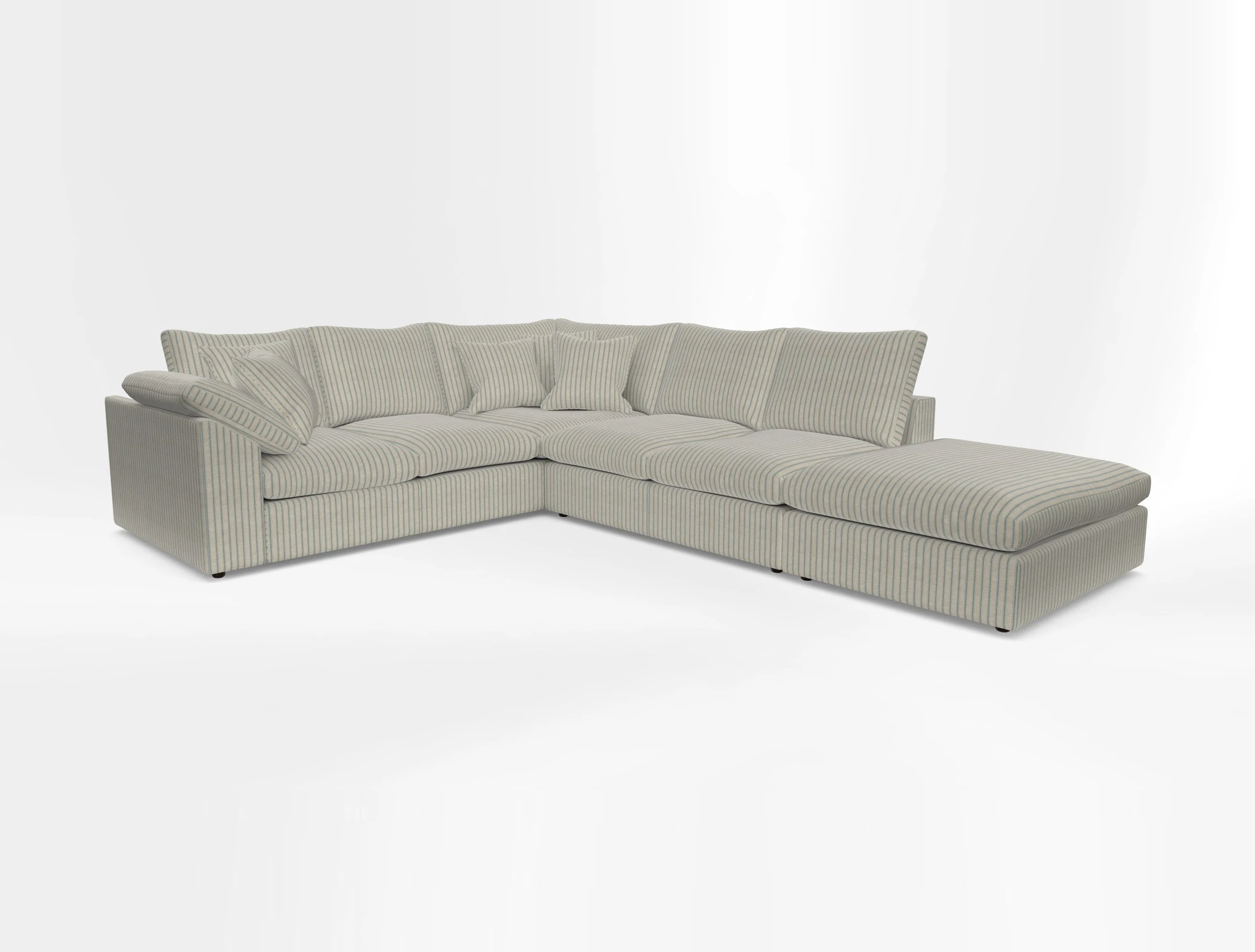 Big Softie Sloped Arm Large Corner Group LHF in Sahara Chalk