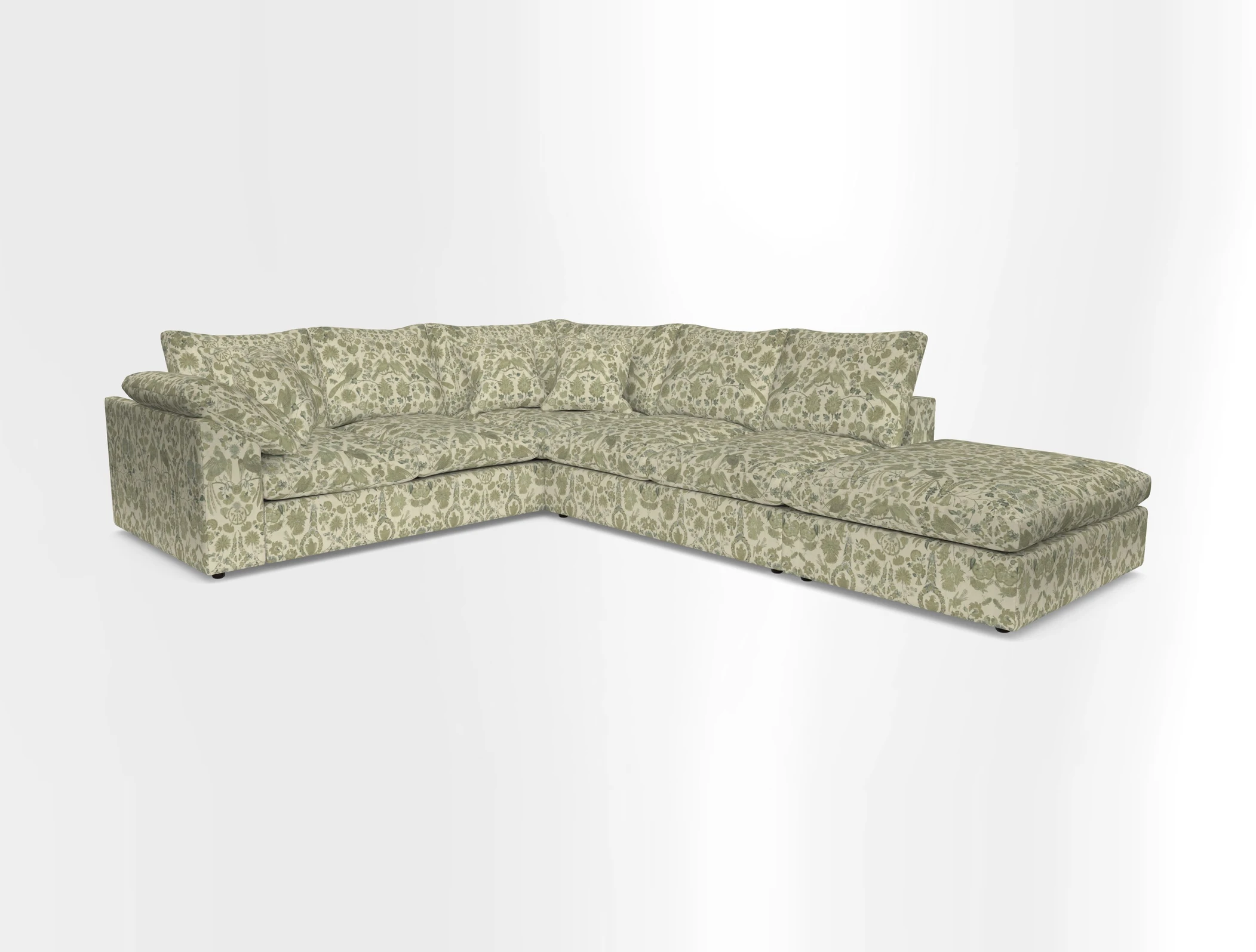 Big Softie Sloped Arm Large Corner Group LHF in Sahara Chalk