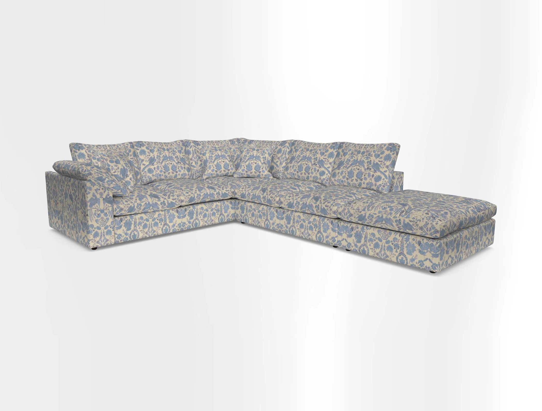Big Softie Sloped Arm Large Corner Group LHF in Sahara Chalk