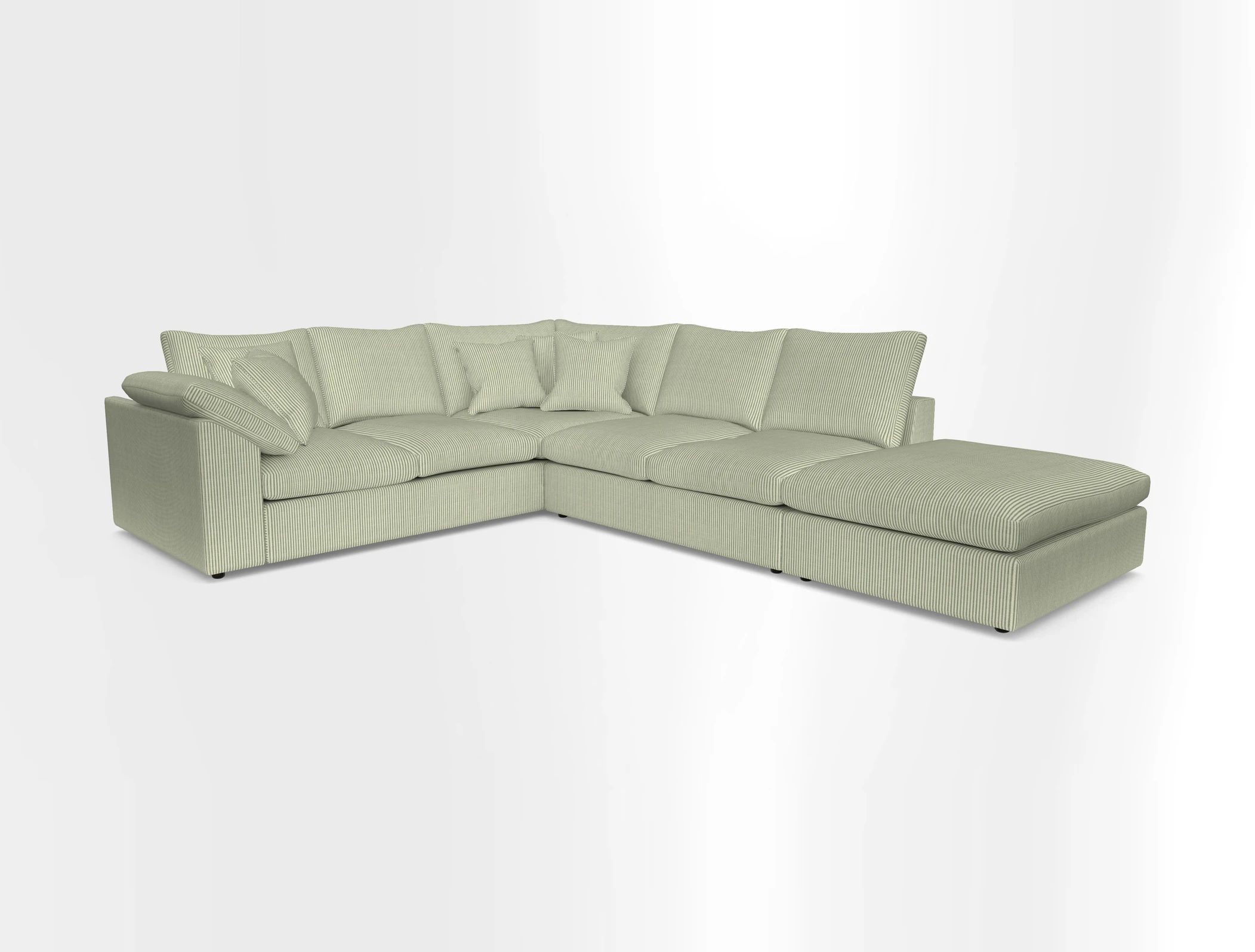 Big Softie Sloped Arm Large Corner Group LHF in Sahara Chalk