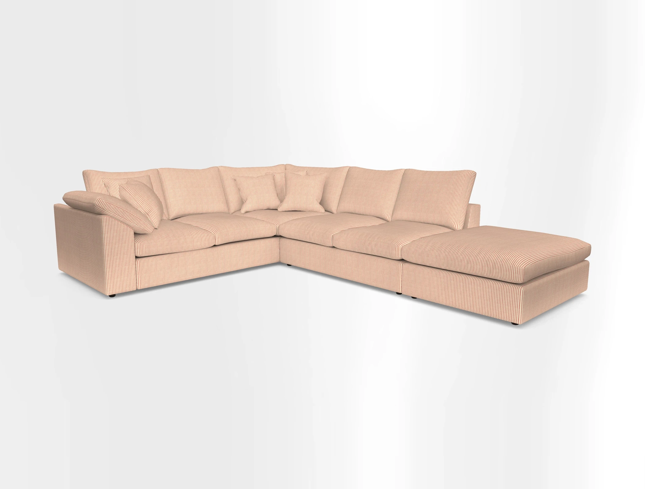 Big Softie Sloped Arm Large Corner Group LHF in Sahara Chalk