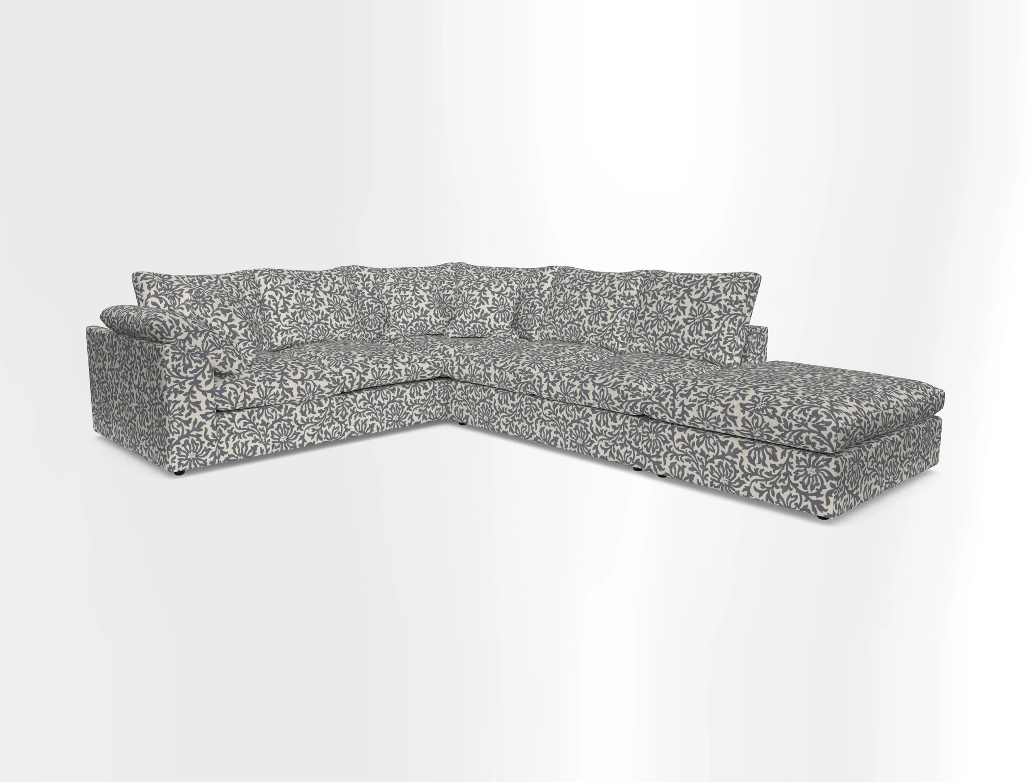Big Softie Sloped Arm Large Corner Group LHF in Sahara Chalk