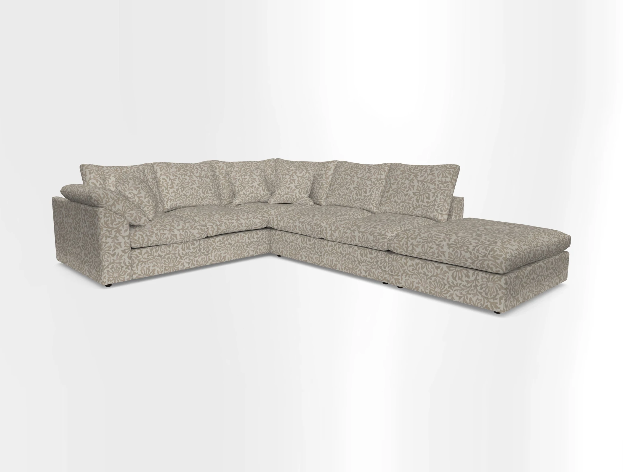 Big Softie Sloped Arm Large Corner Group LHF in Sahara Chalk