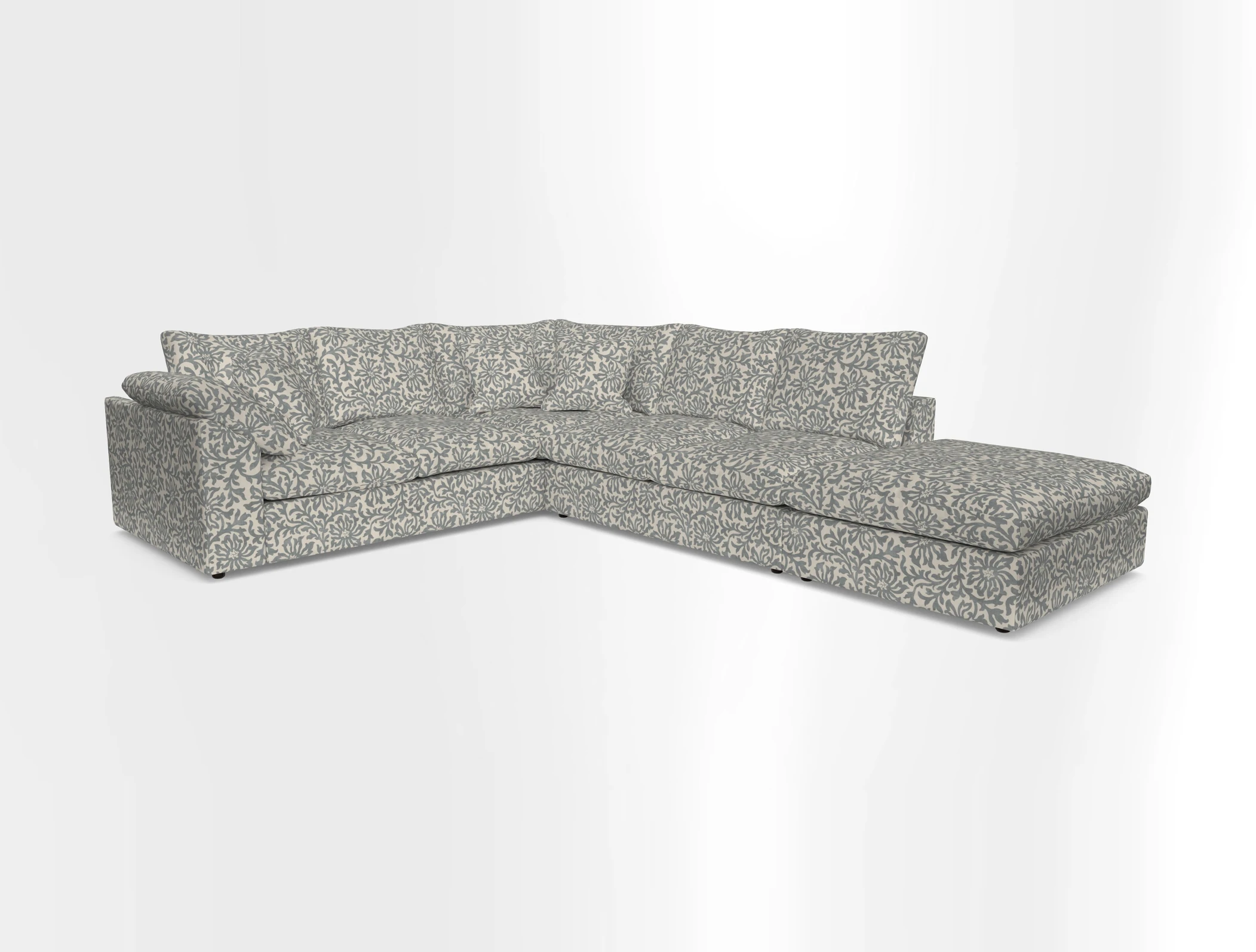 Big Softie Sloped Arm Large Corner Group LHF in Sahara Chalk