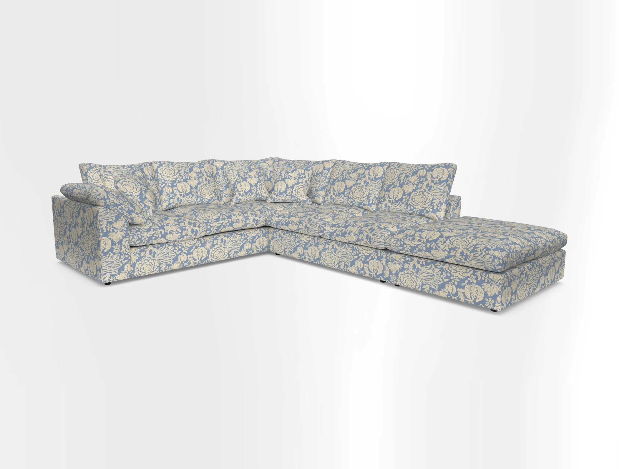 Big Softie Sloped Arm Large Corner Group LHF in Sahara Chalk