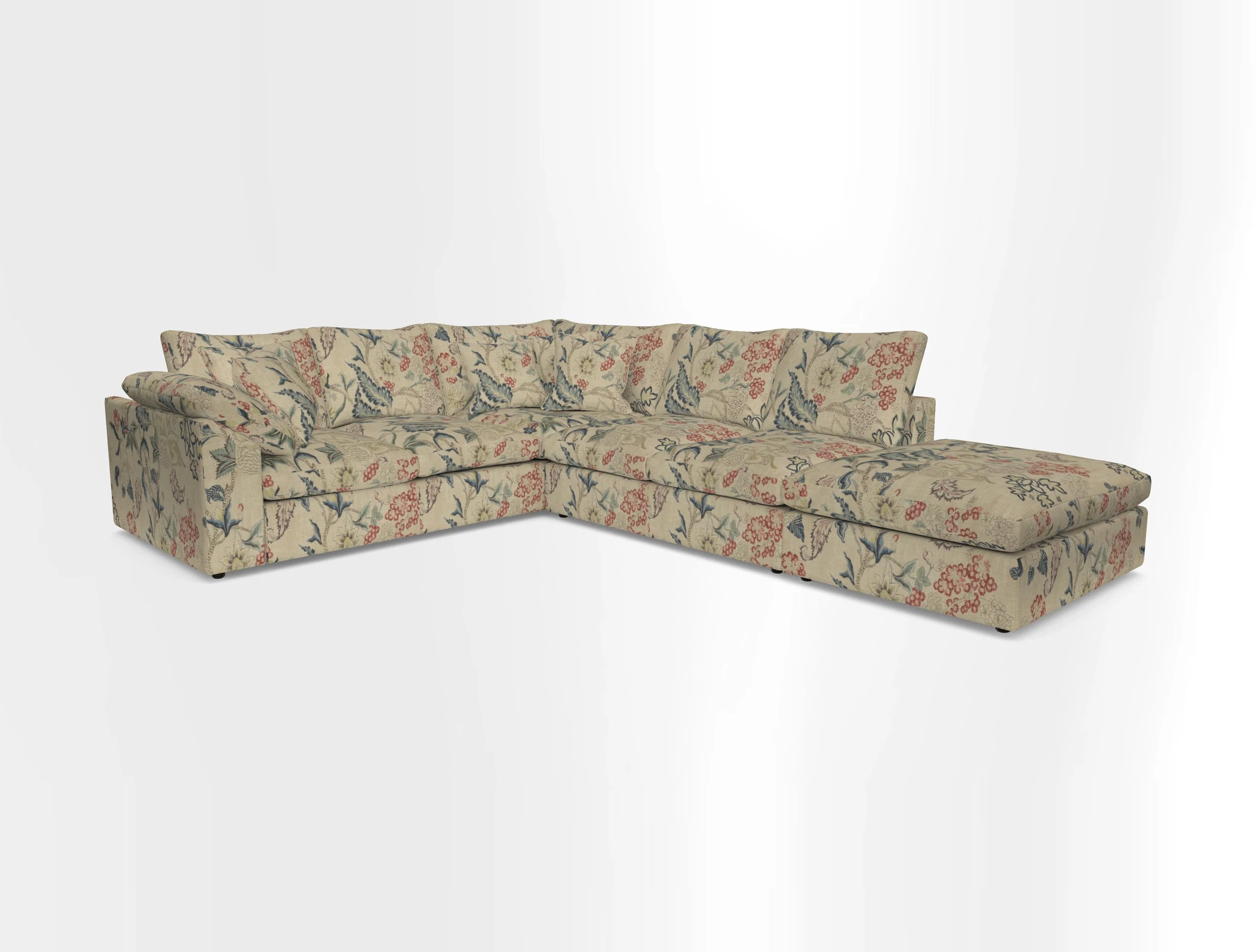Big Softie Sloped Arm Large Corner Group LHF in Sahara Chalk