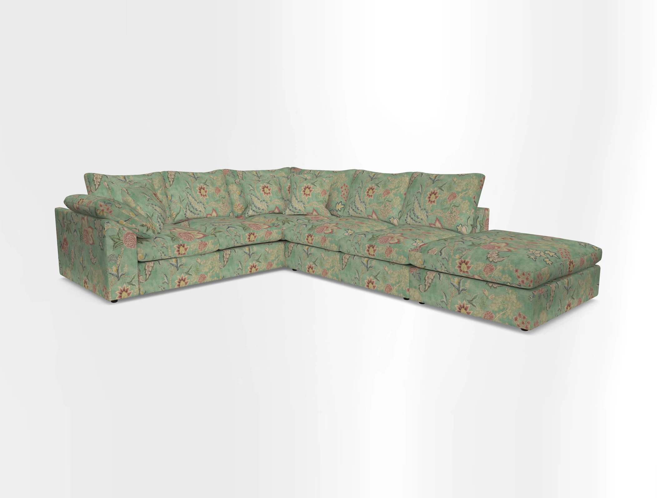 Big Softie Sloped Arm Large Corner Group LHF in Sahara Chalk