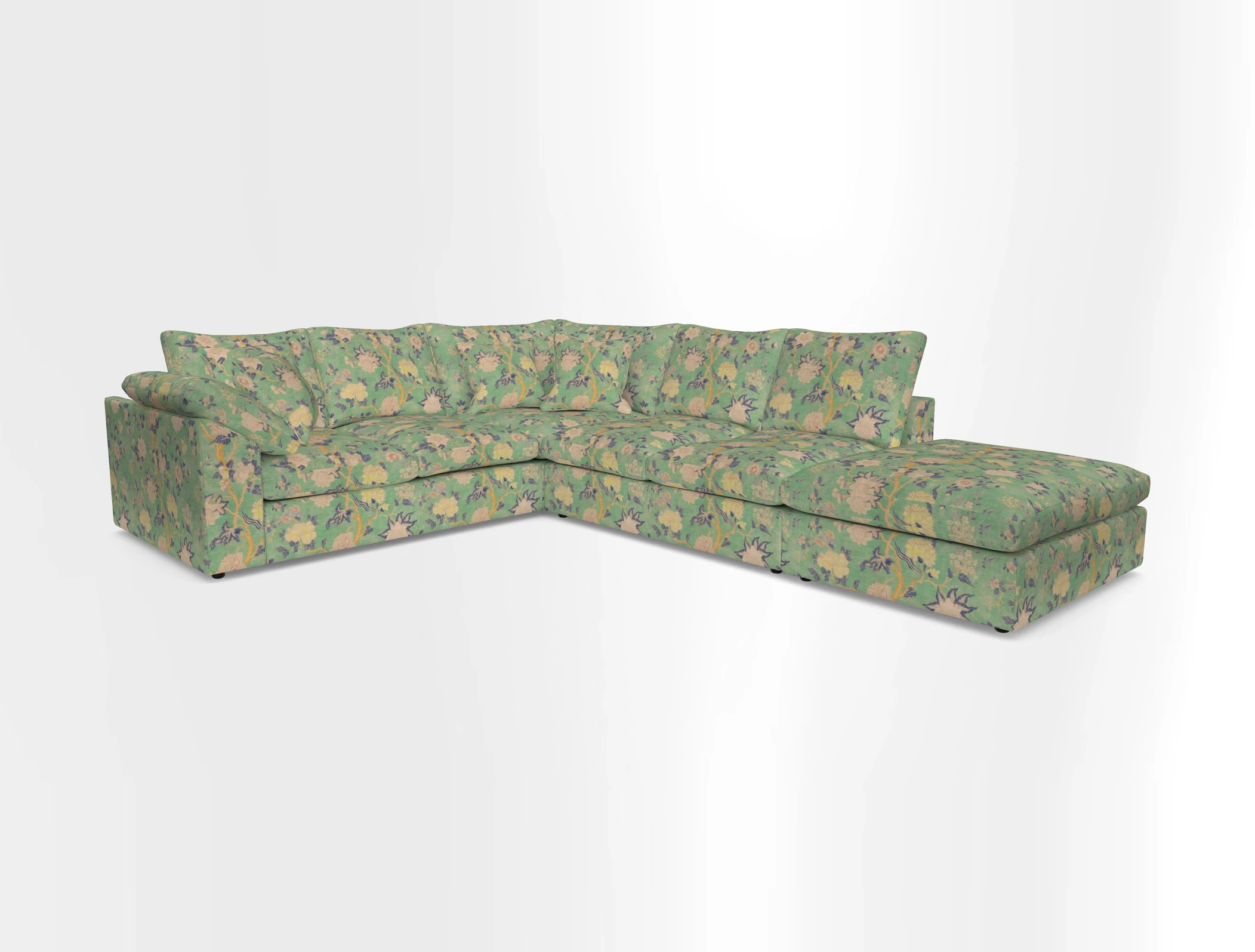 Big Softie Sloped Arm Large Corner Group LHF in Sahara Chalk