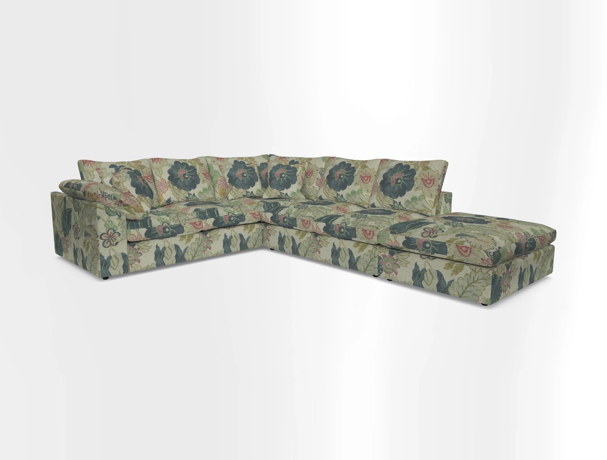 Big Softie Sloped Arm Large Corner Group LHF in Sahara Chalk