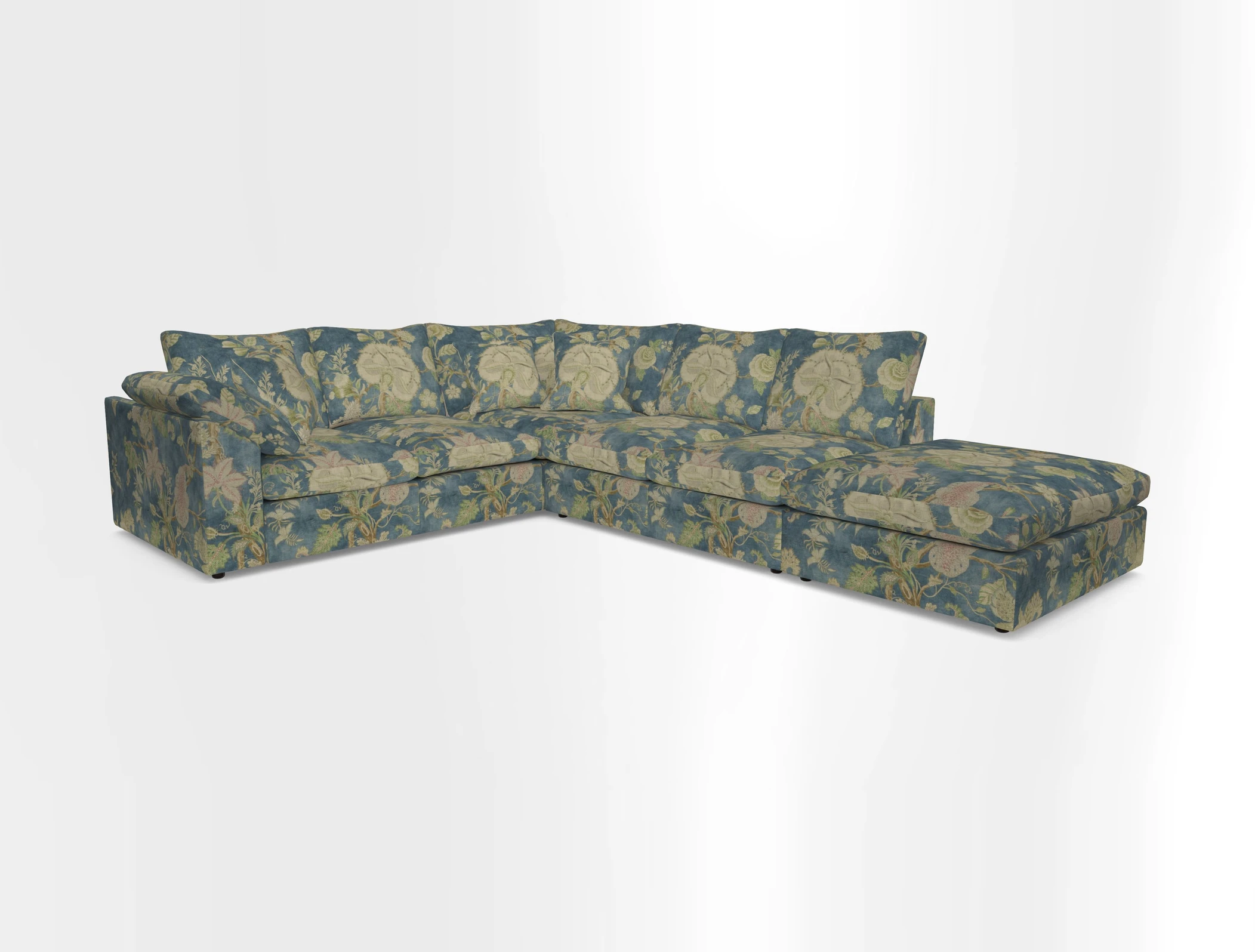 Big Softie Sloped Arm Large Corner Group LHF in Sahara Chalk