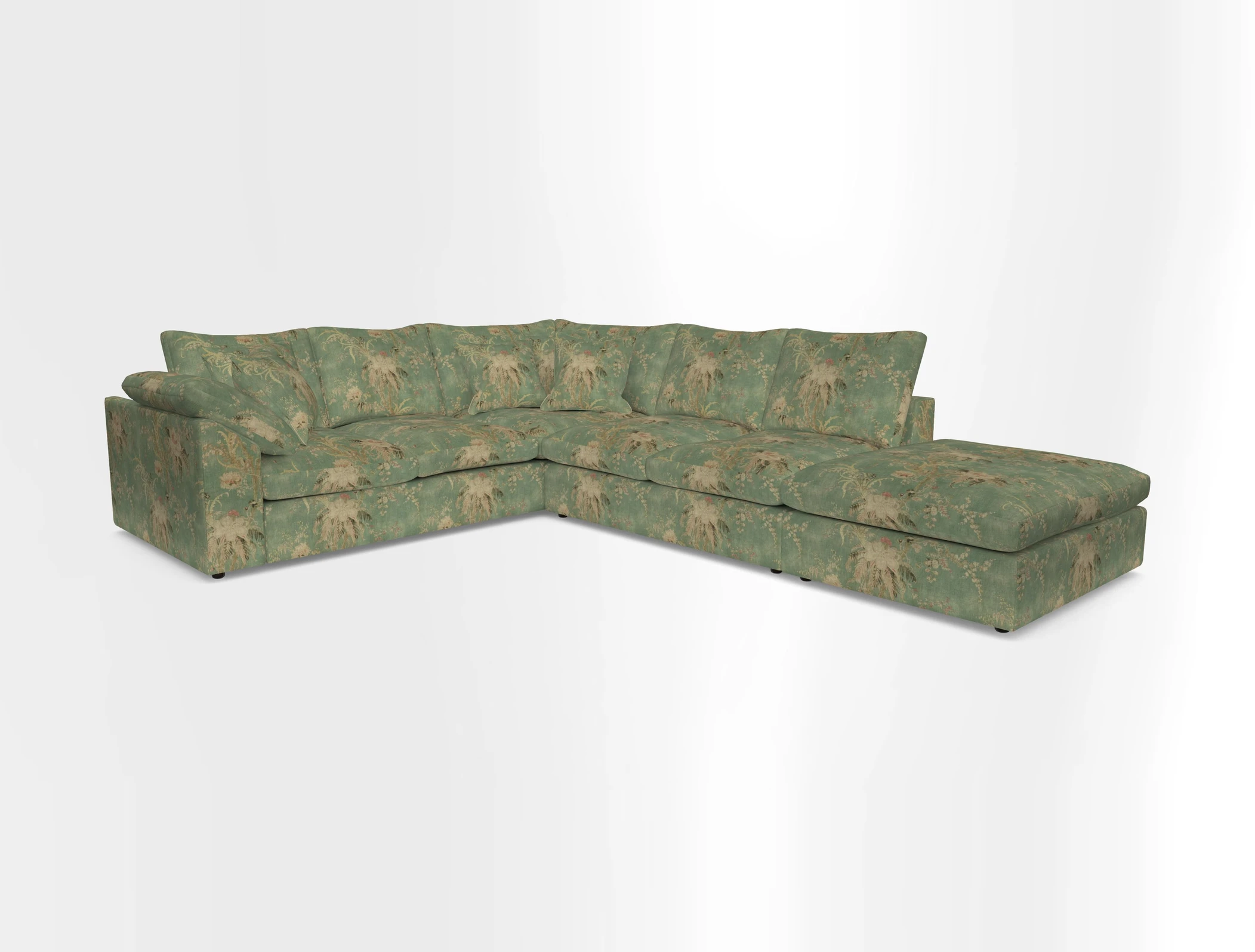 Big Softie Sloped Arm Large Corner Group LHF in Sahara Chalk