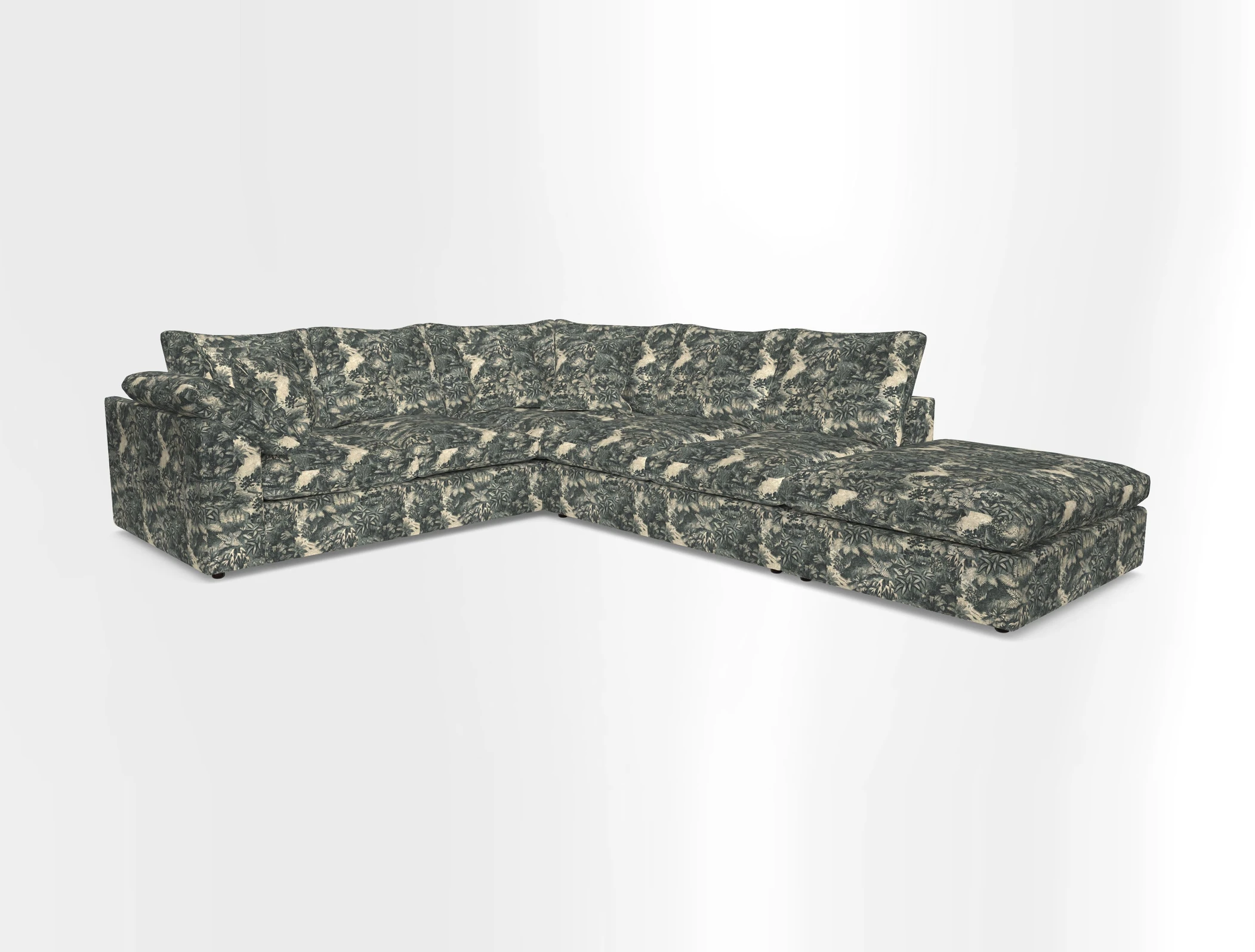 Big Softie Sloped Arm Large Corner Group LHF in Sahara Chalk