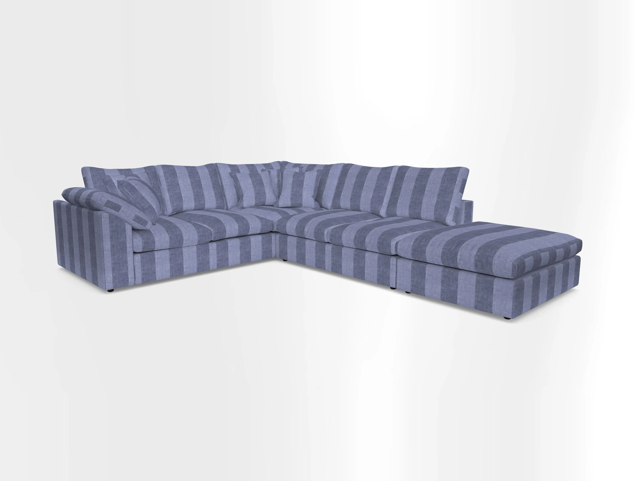 Big Softie Sloped Arm Large Corner Group LHF in Sahara Chalk