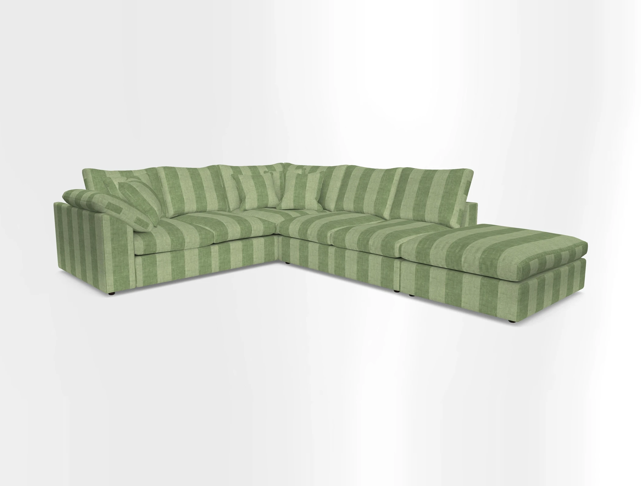 Big Softie Sloped Arm Large Corner Group LHF in Sahara Chalk