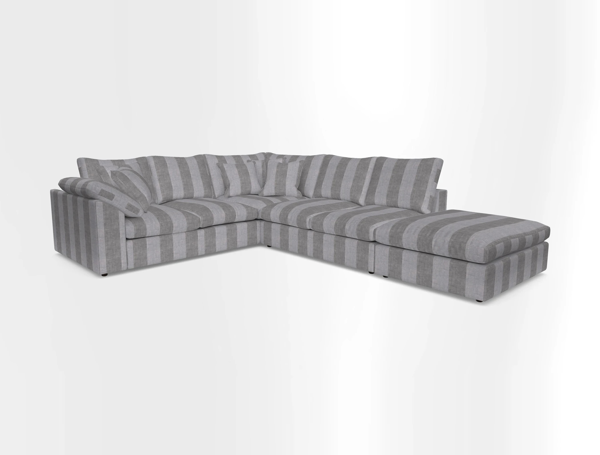 Big Softie Sloped Arm Large Corner Group LHF in Sahara Chalk