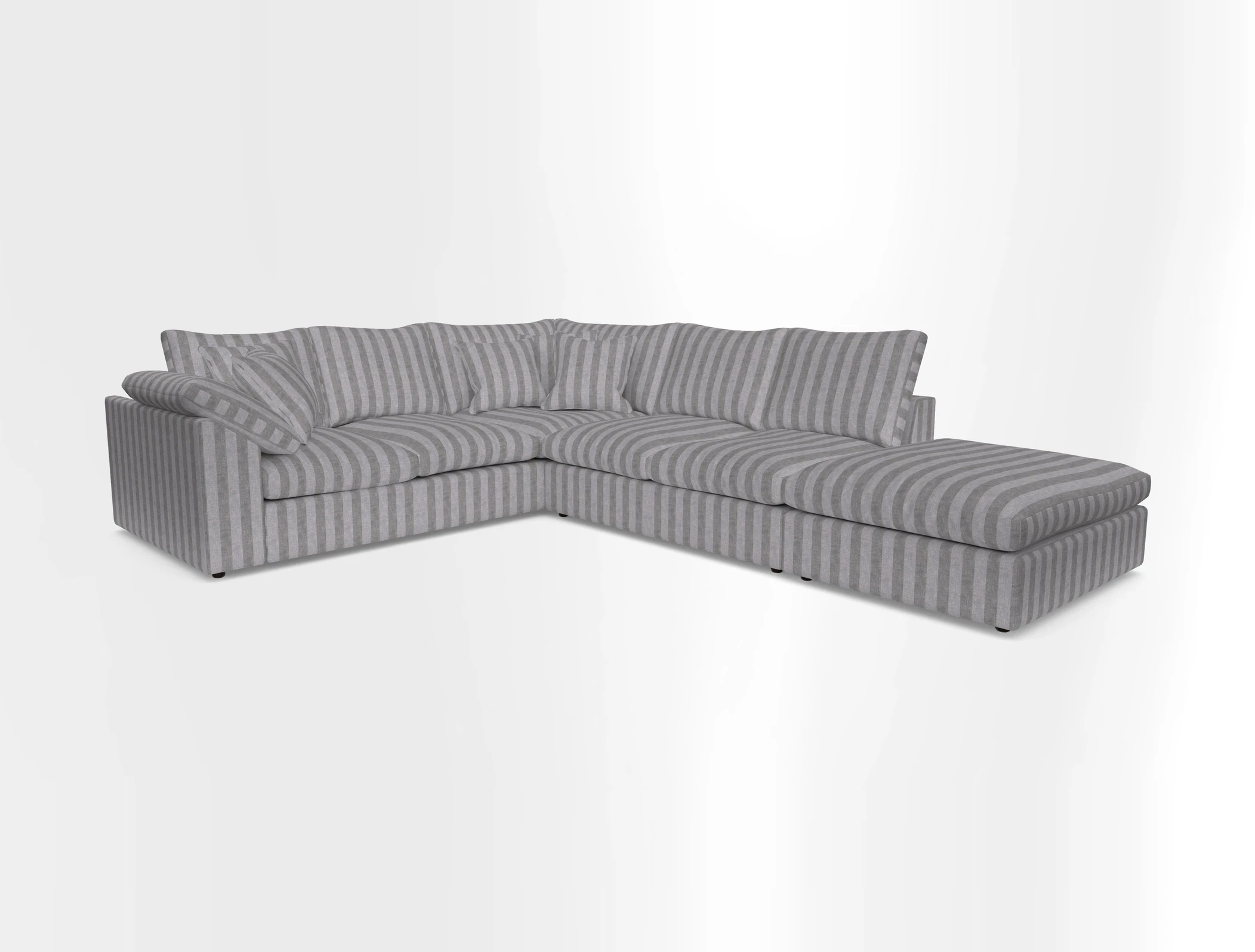 Big Softie Sloped Arm Large Corner Group LHF in Sahara Chalk