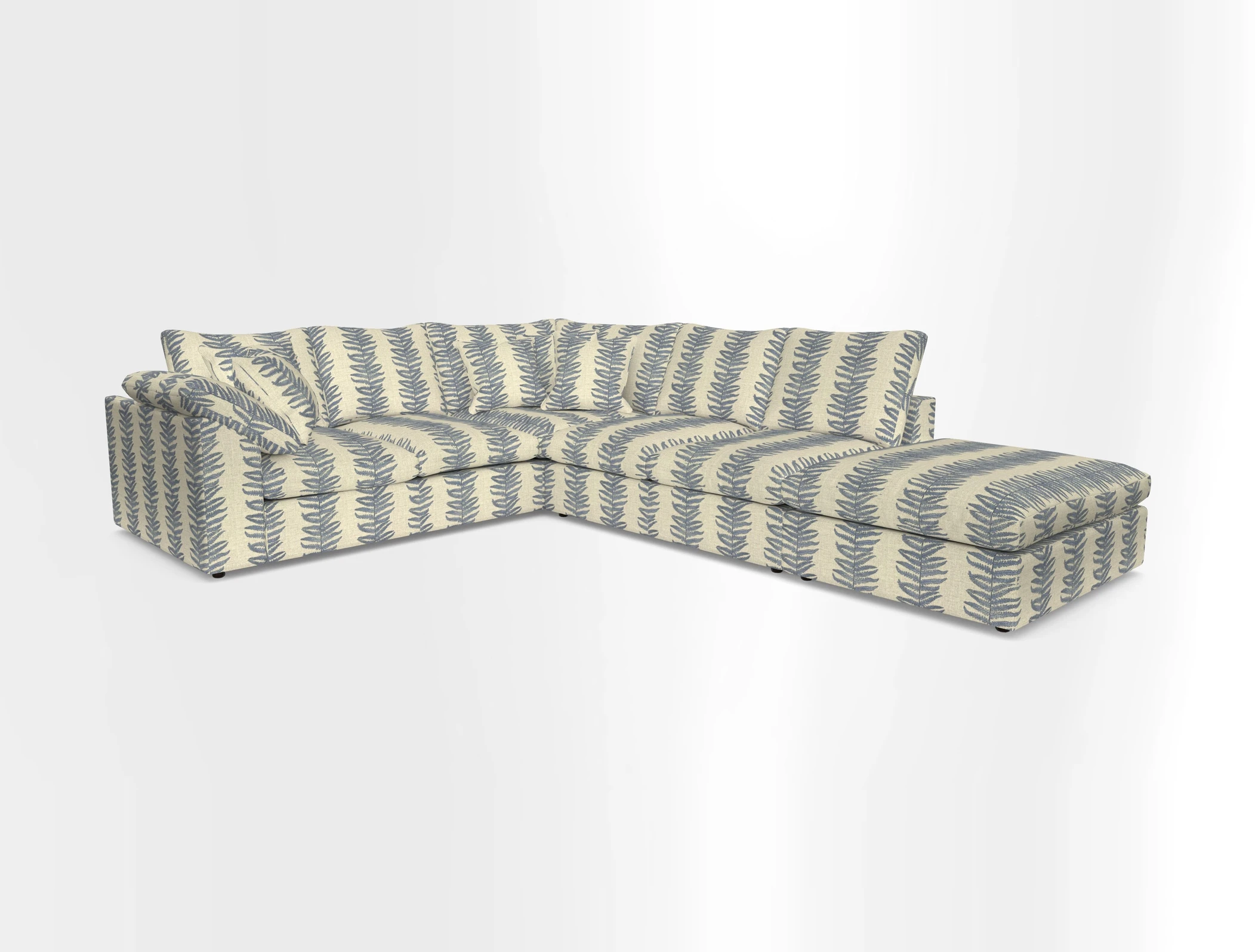 Big Softie Sloped Arm Large Corner Group LHF in Sahara Chalk