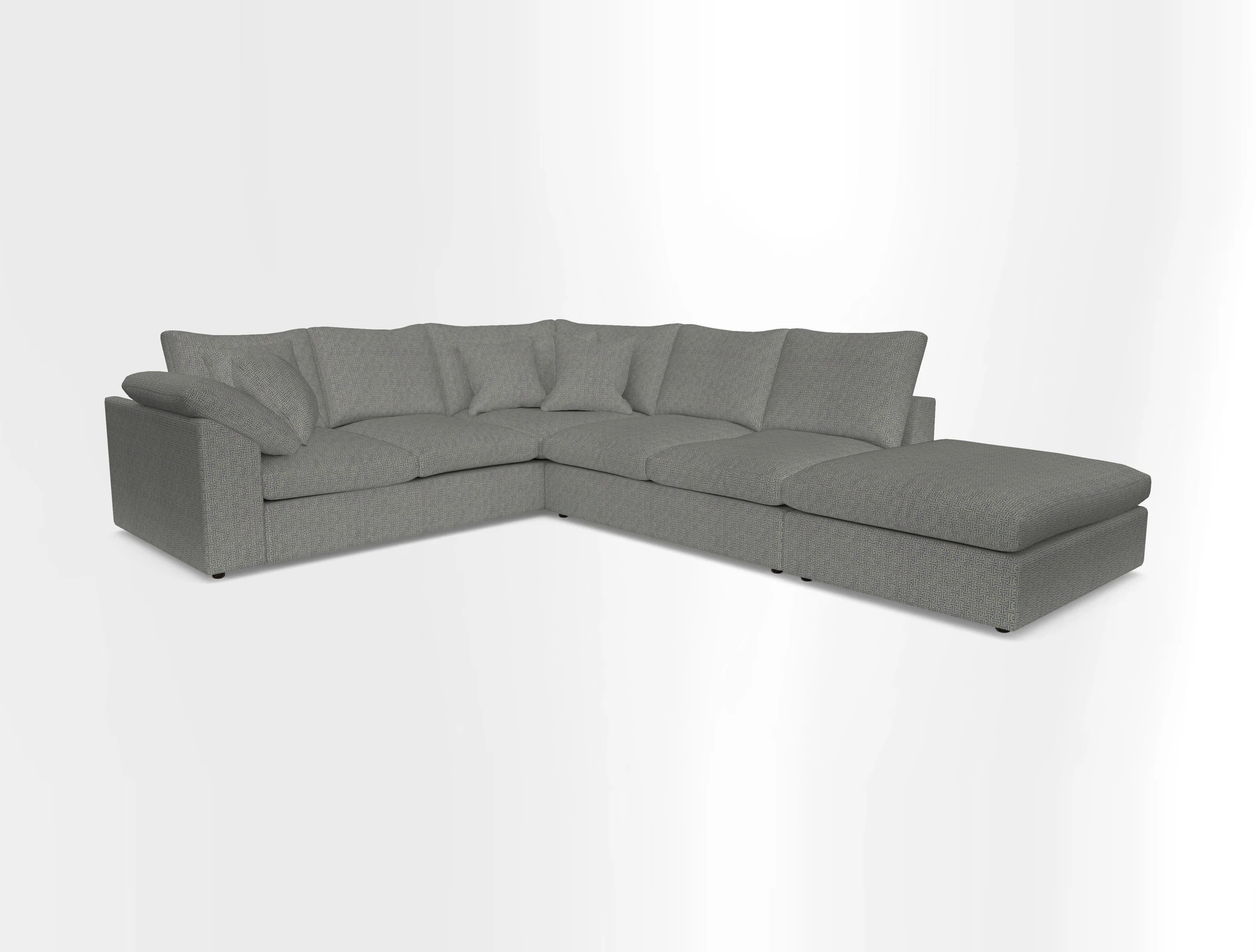 Big Softie Sloped Arm Large Corner Group LHF in Sahara Chalk