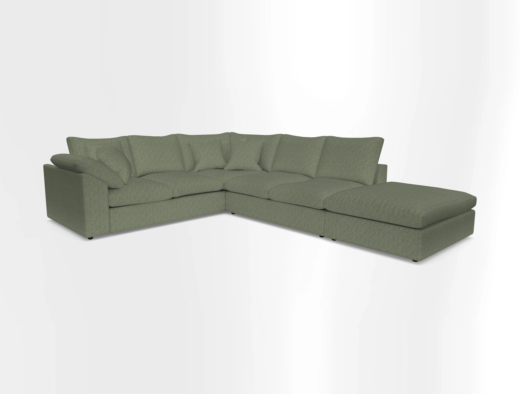 Big Softie Sloped Arm Large Corner Group LHF in Sahara Chalk