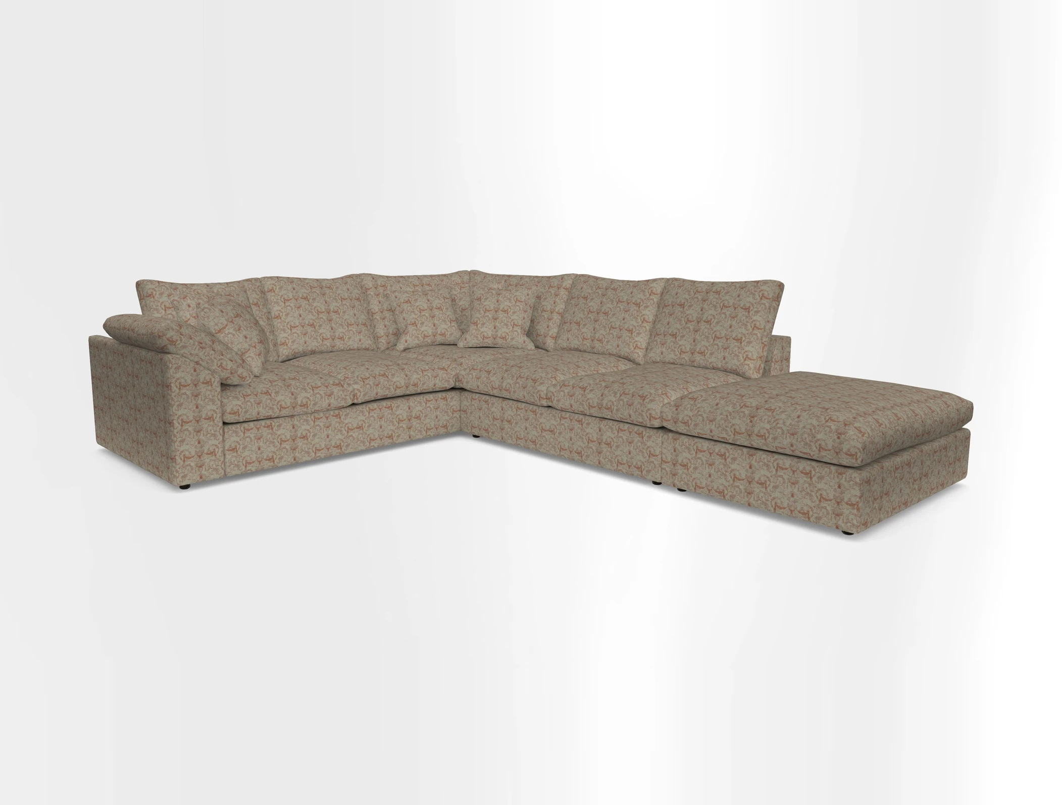 Big Softie Sloped Arm Large Corner Group LHF in Sahara Chalk