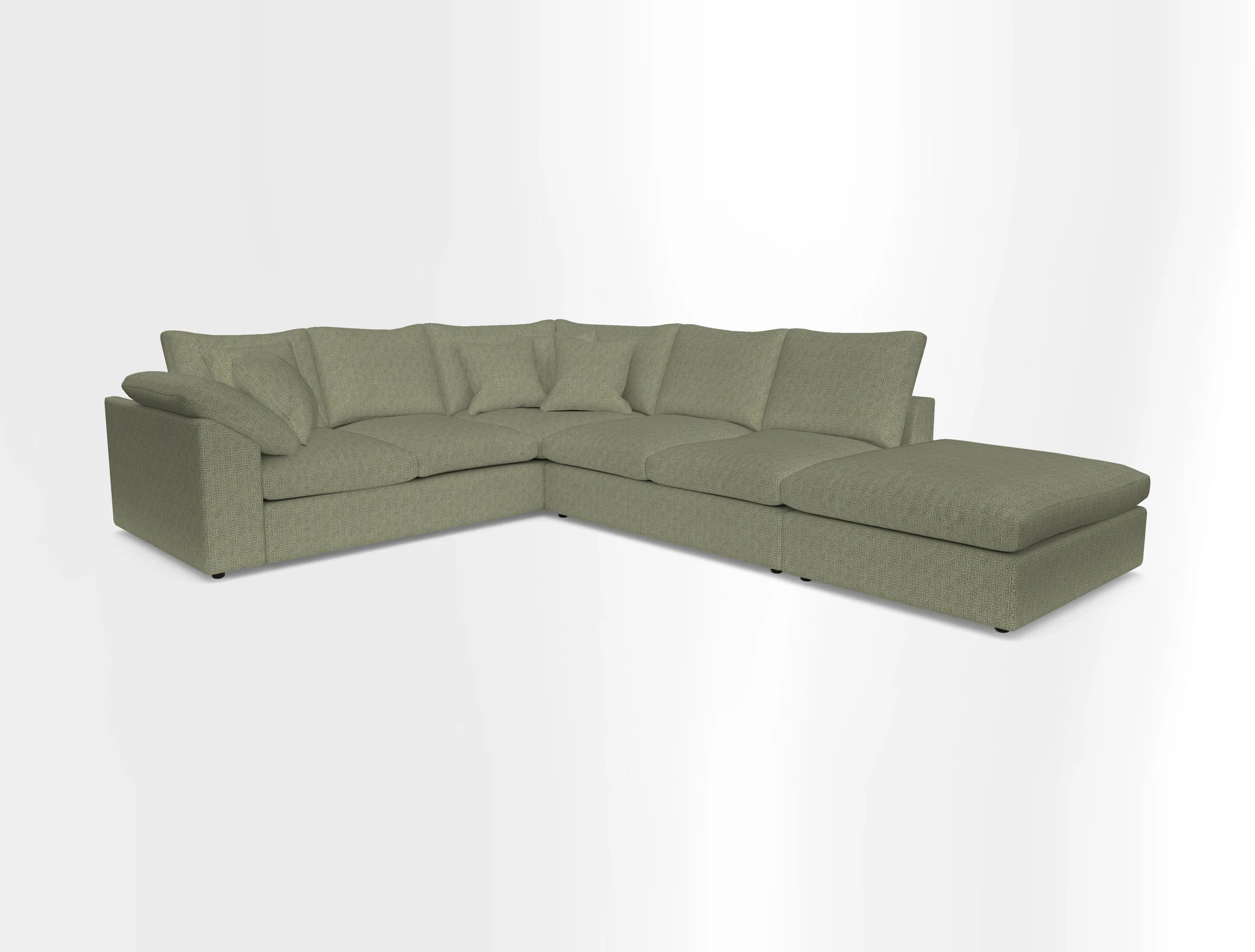 Big Softie Sloped Arm Large Corner Group LHF in Sahara Chalk